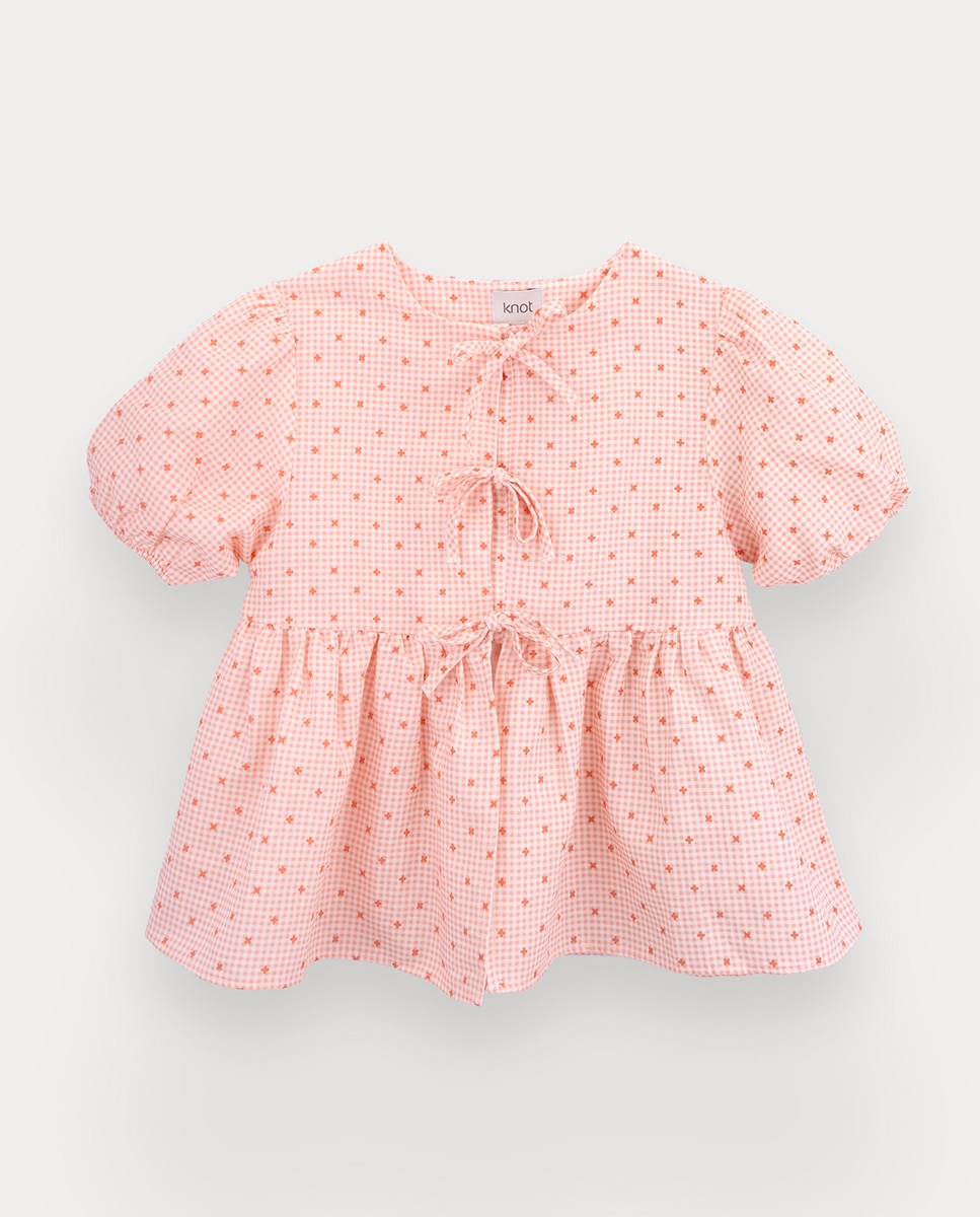 Imagem 0 de Blusa Debi de menina em linho e algodão