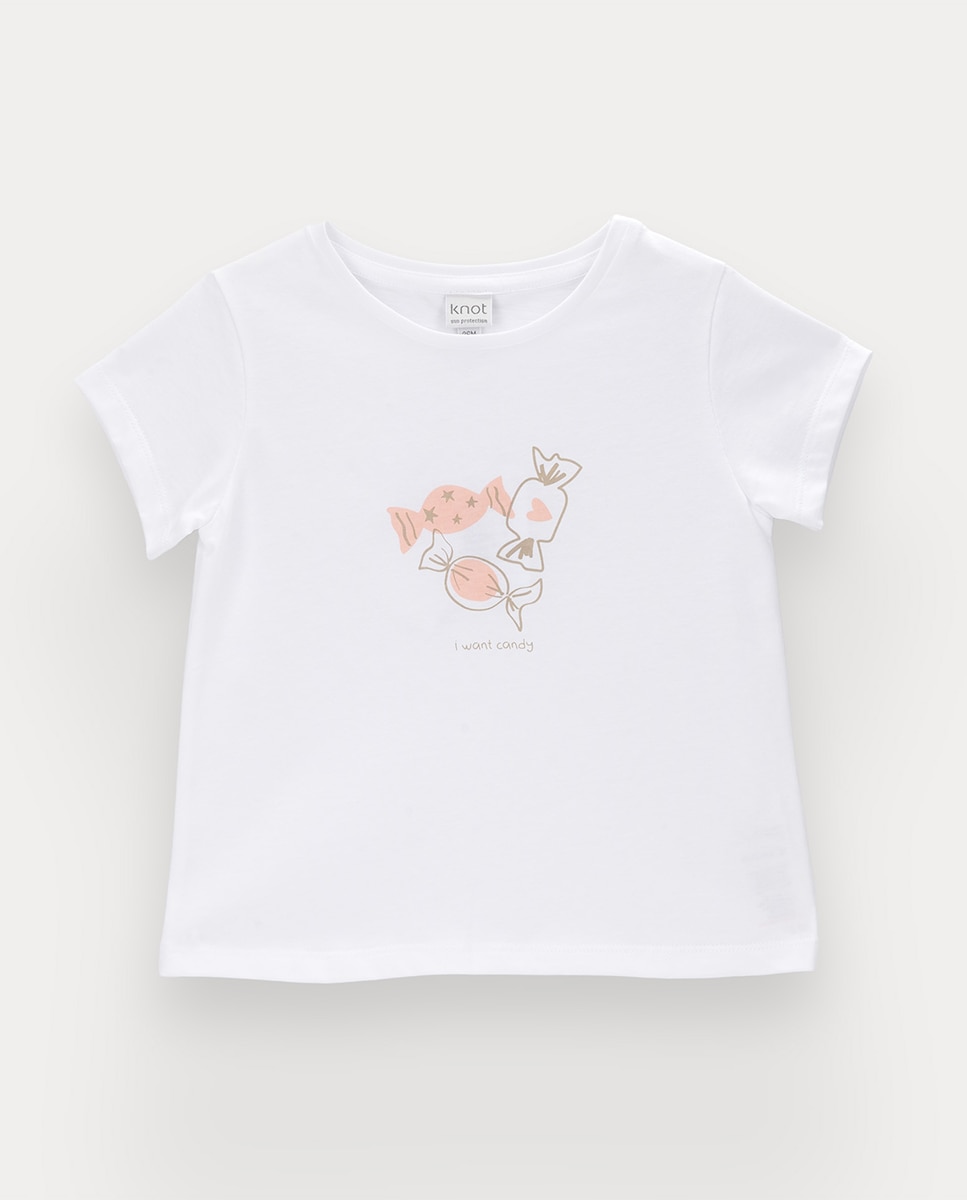 Imagem 0 de T-shirt Candy menina em algodão