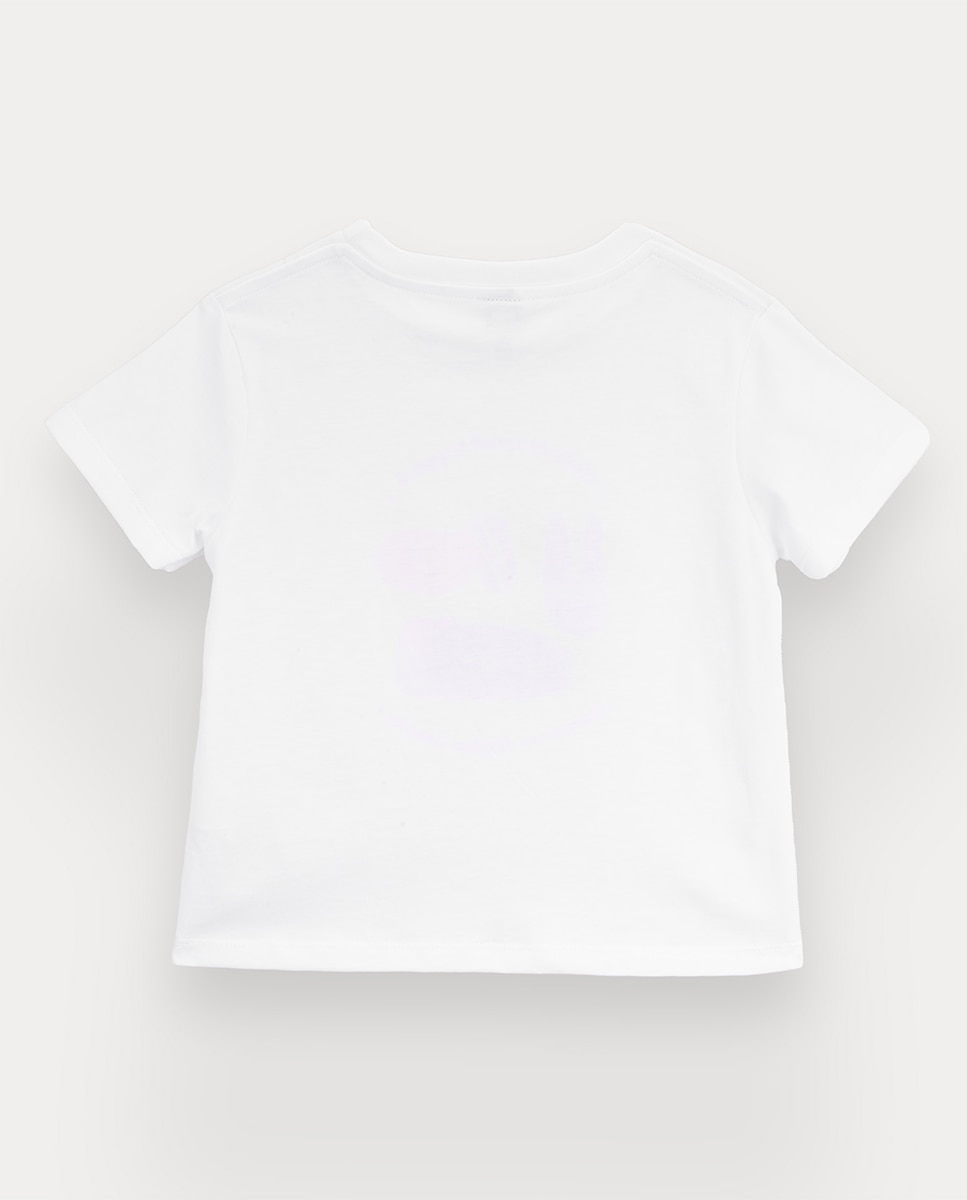 T-shirt Juicy Days de menino em algodão KNOT Branco-3