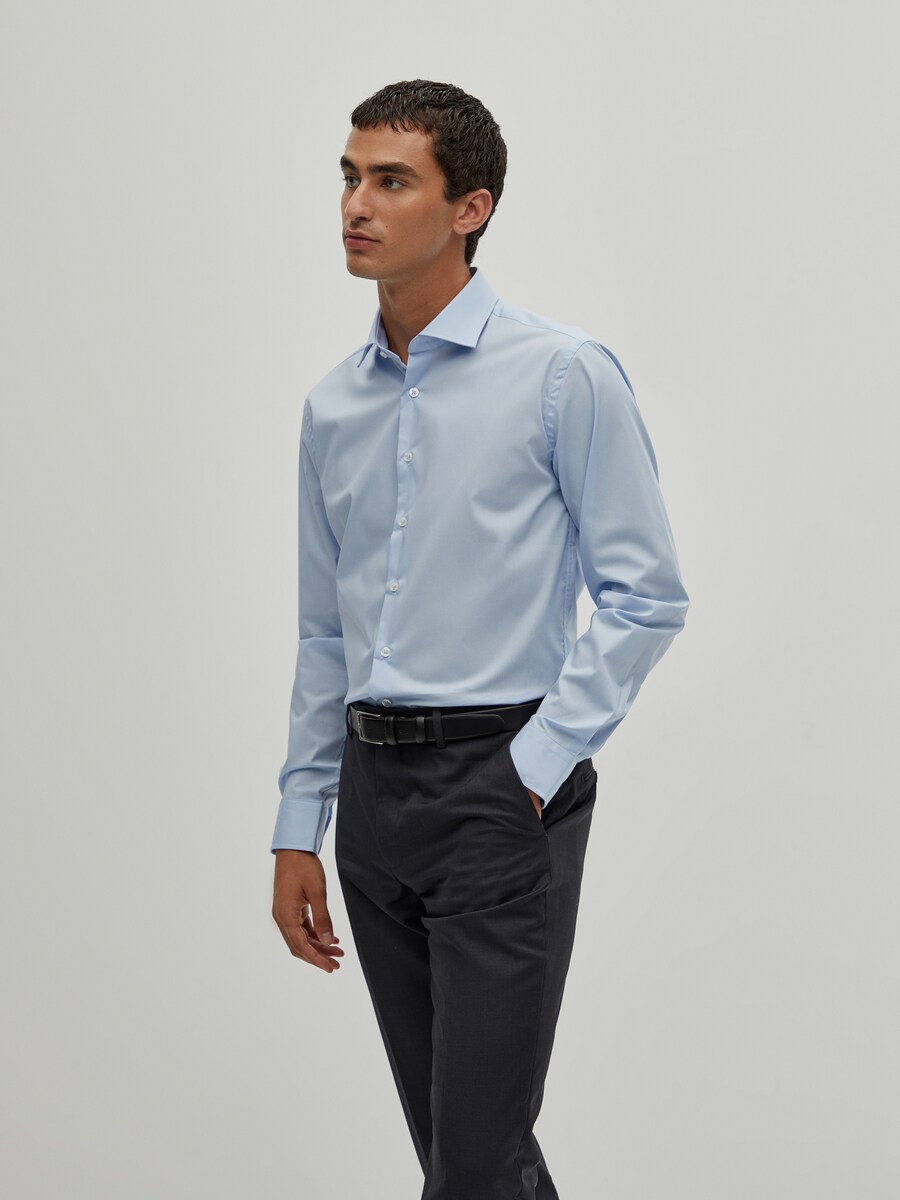 Camisa Clássica Slim Fit Branco-4