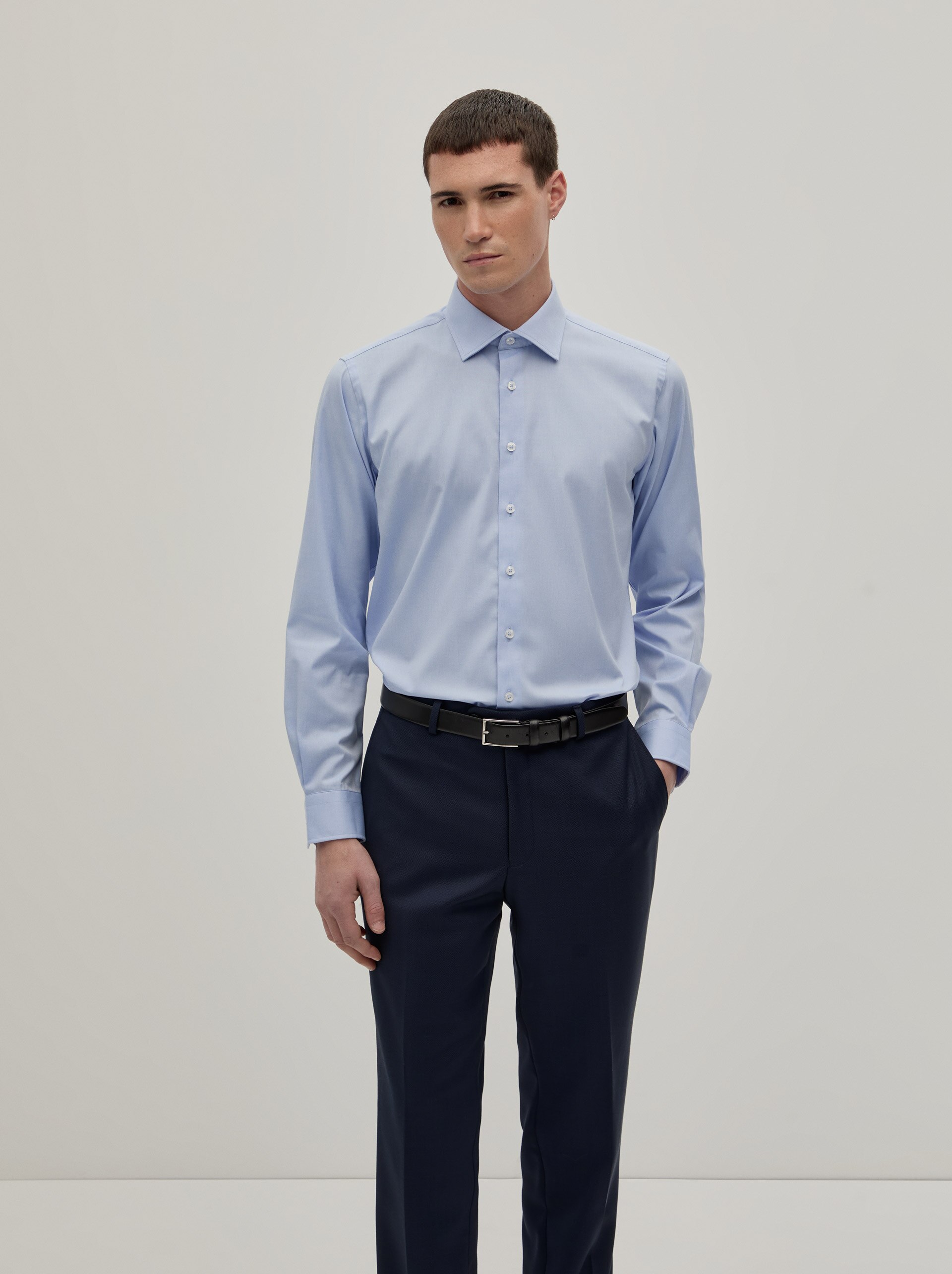 Camisa Clássica Regular Fit Branco-3