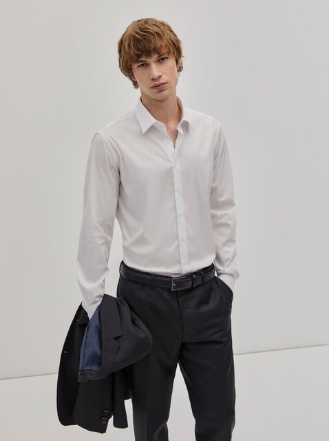 Imagem 0 de Camisa Lisa Slim Fit com Algodão