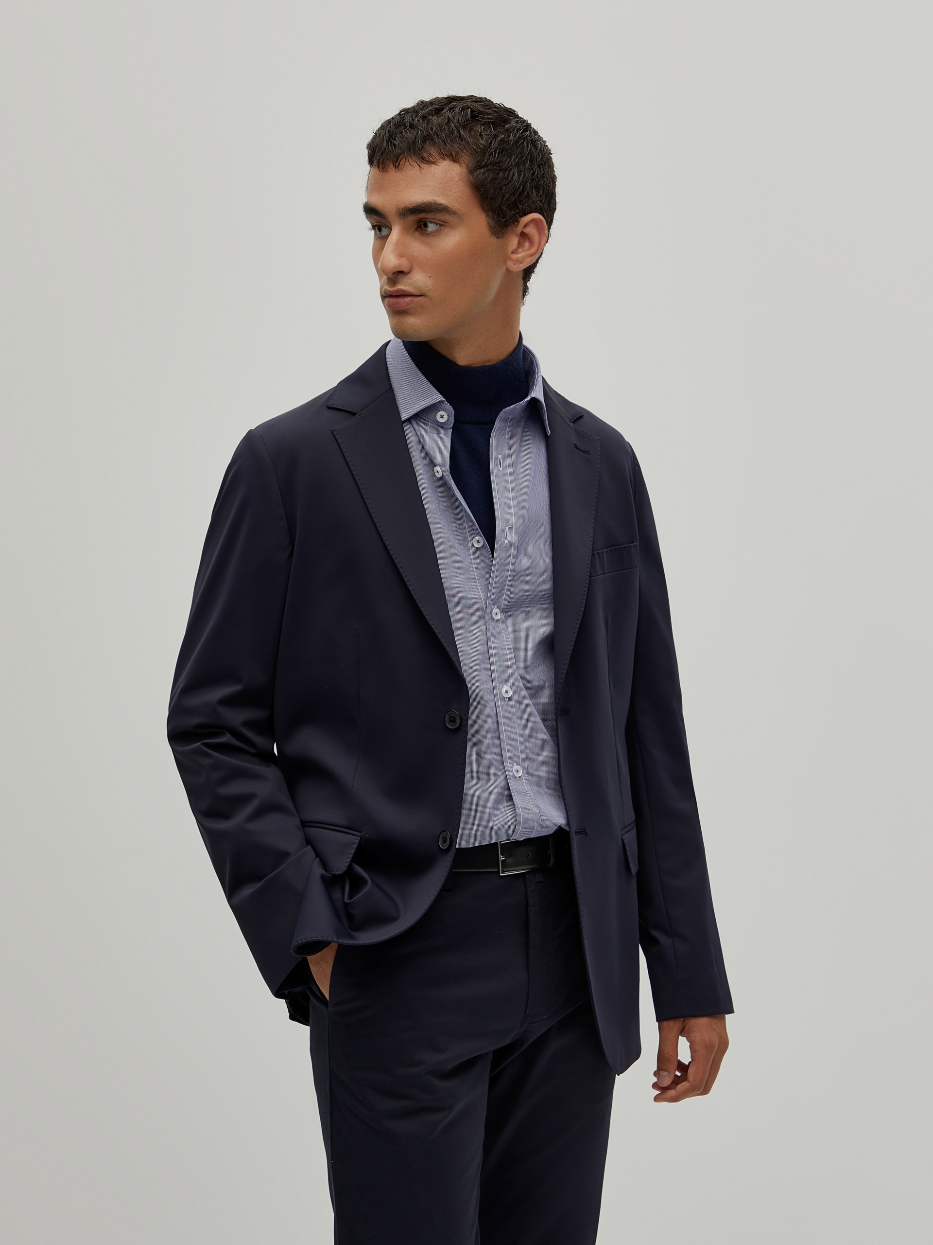 Blazer Slim Fit Azul-marinho-3