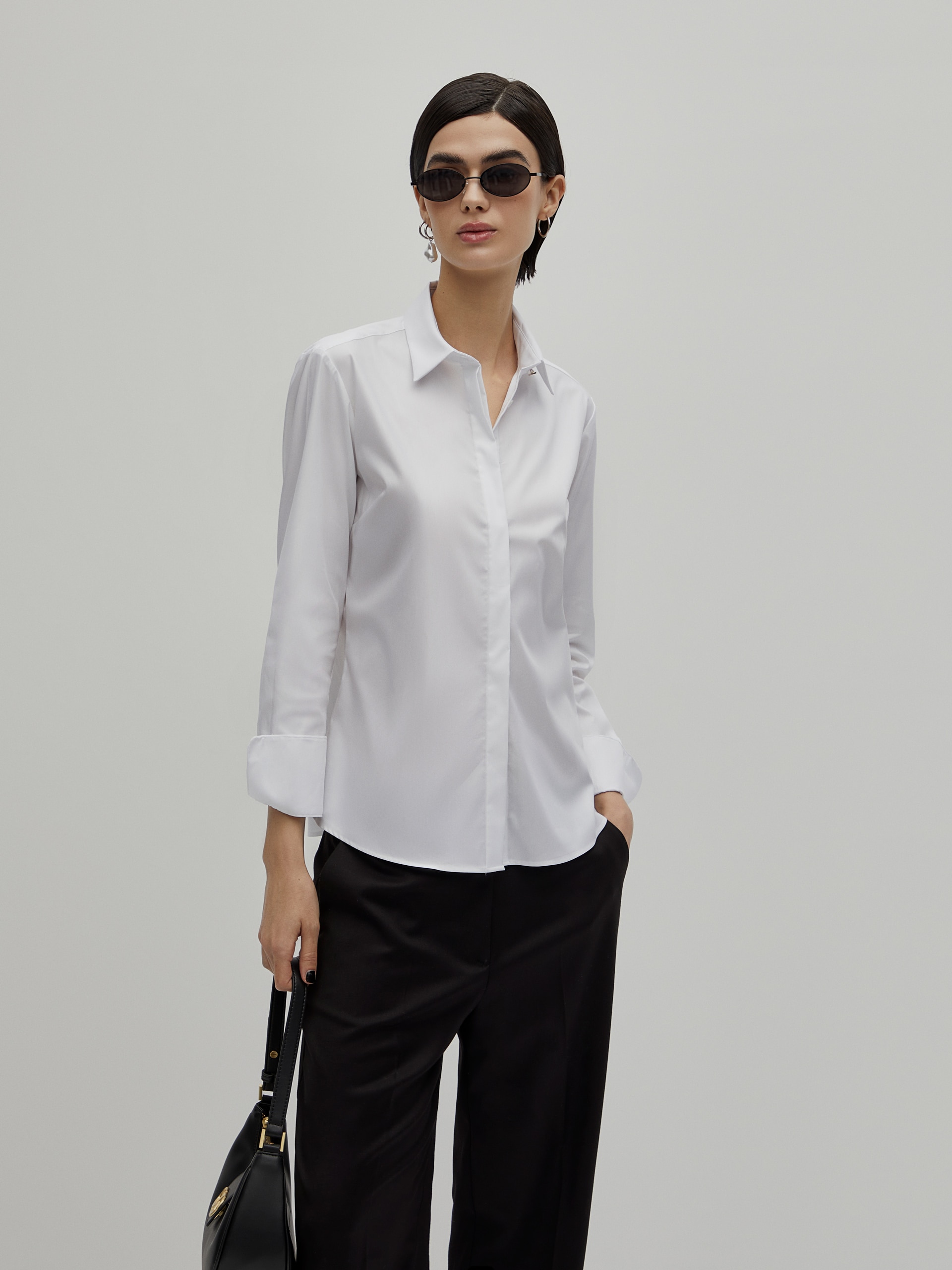 Camisa Clássica Slim Fit Branco-3