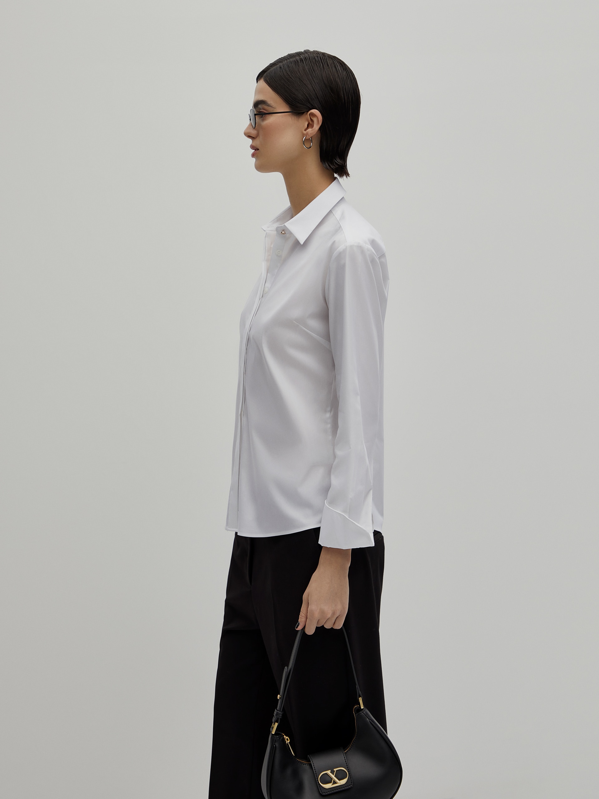 Camisa Clássica Slim Fit Branco-4