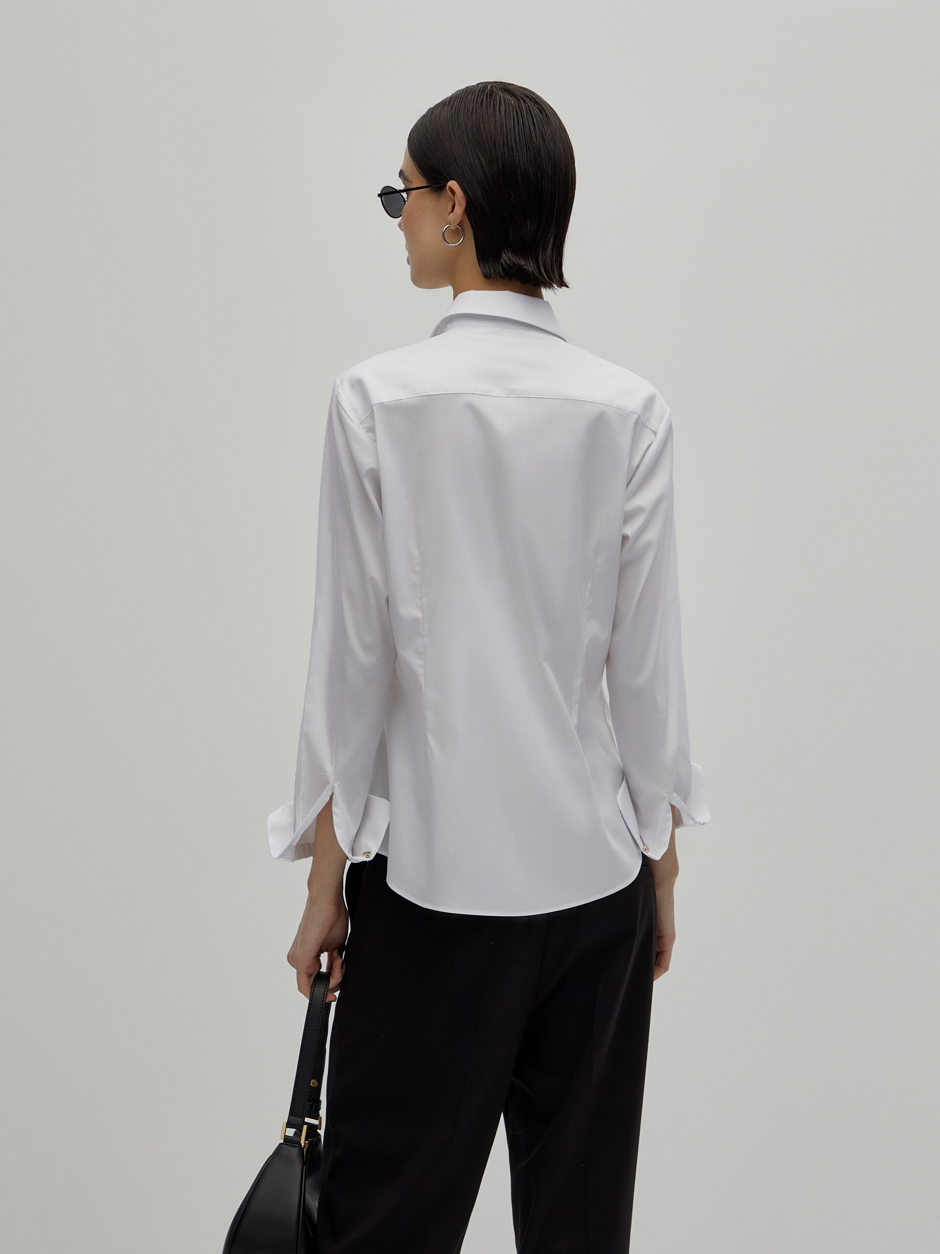 Camisa Clássica Slim Fit Branco-5