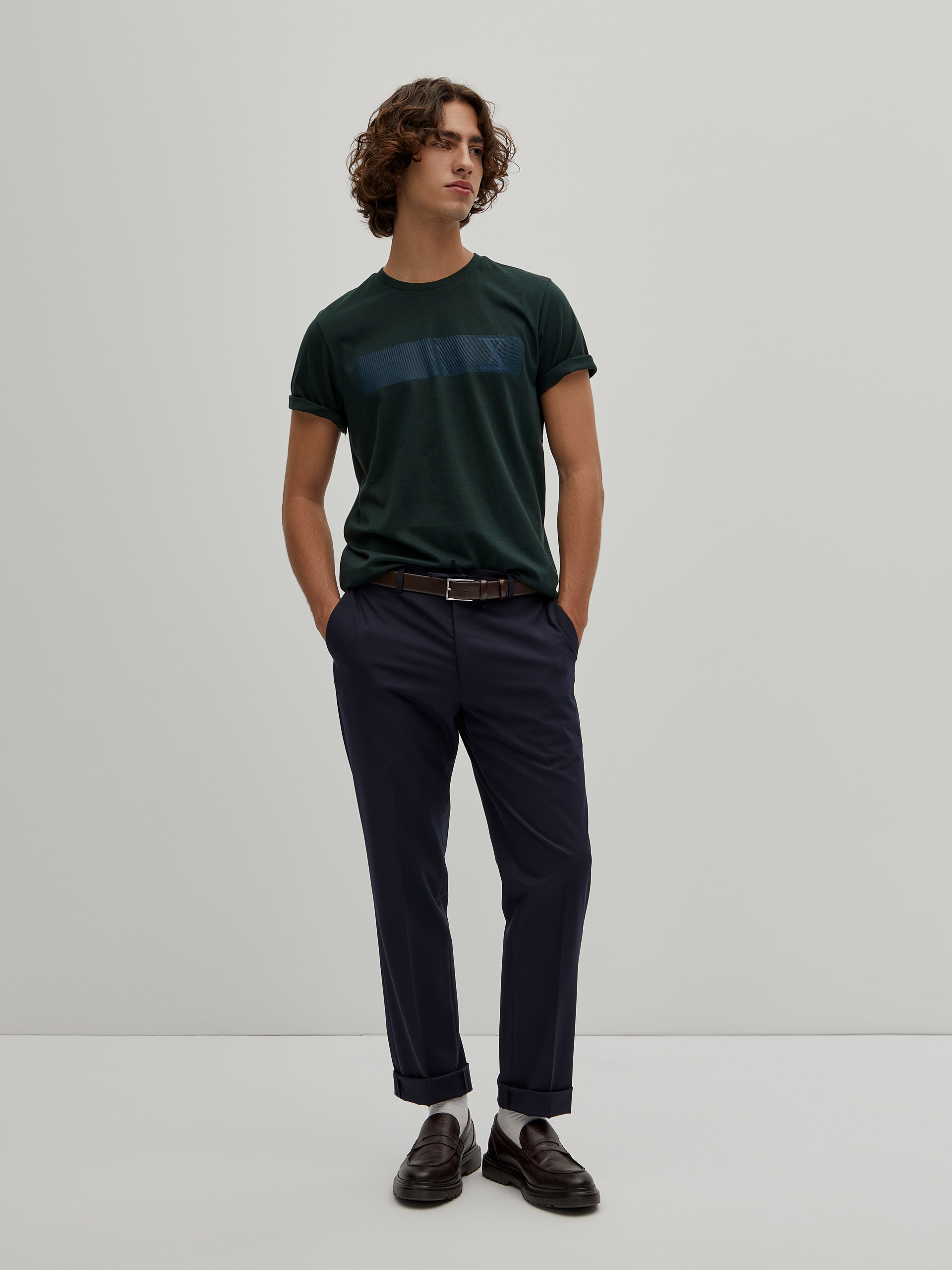 T-shirt com estampado Verde-2