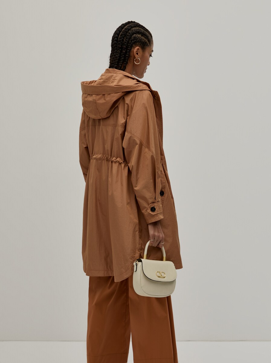 Parka com Capuz Laranja-5