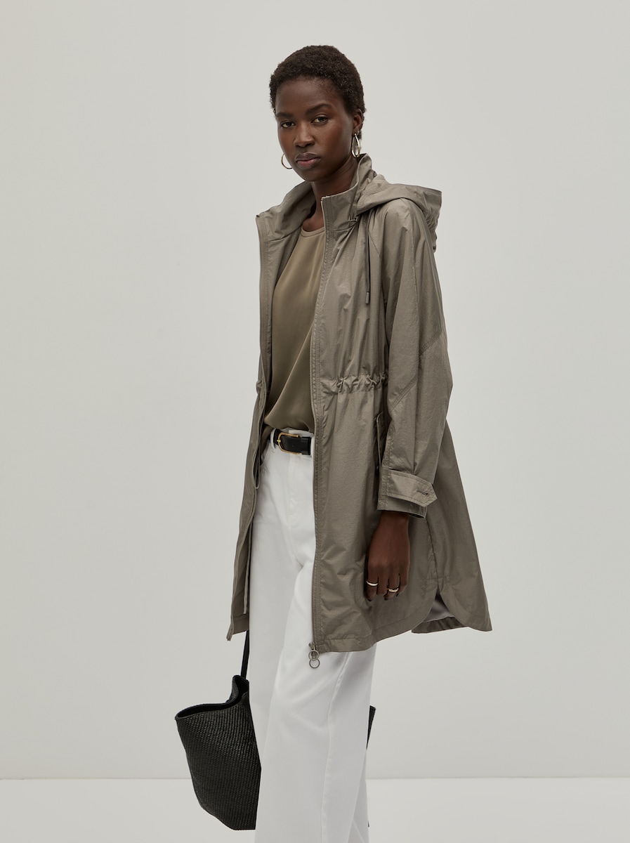 Parka com Capuz Verde-5