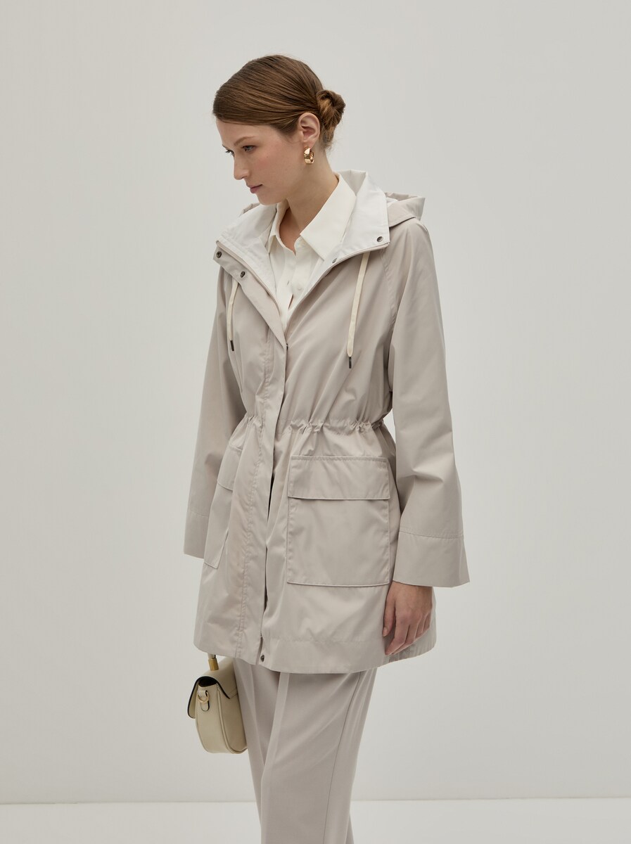 Parka com Capuz Bege-4