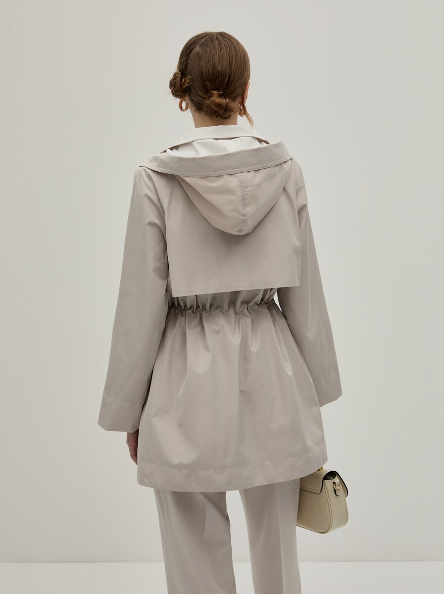 Parka com Capuz Bege-5