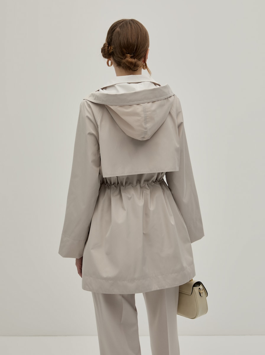 Parka com Capuz Bege-5