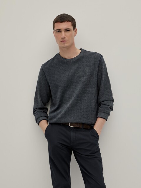 Imagem 0 de Sweater Bicolor Decote Redondo