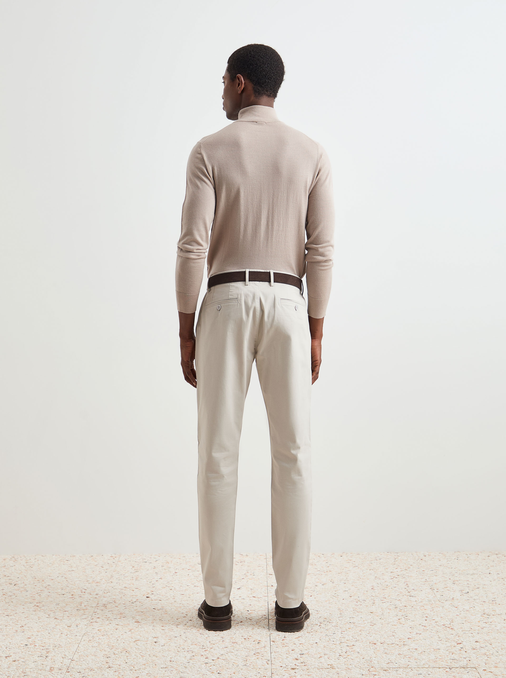 Calças Chino Slim Fit Cinzento-claro-4