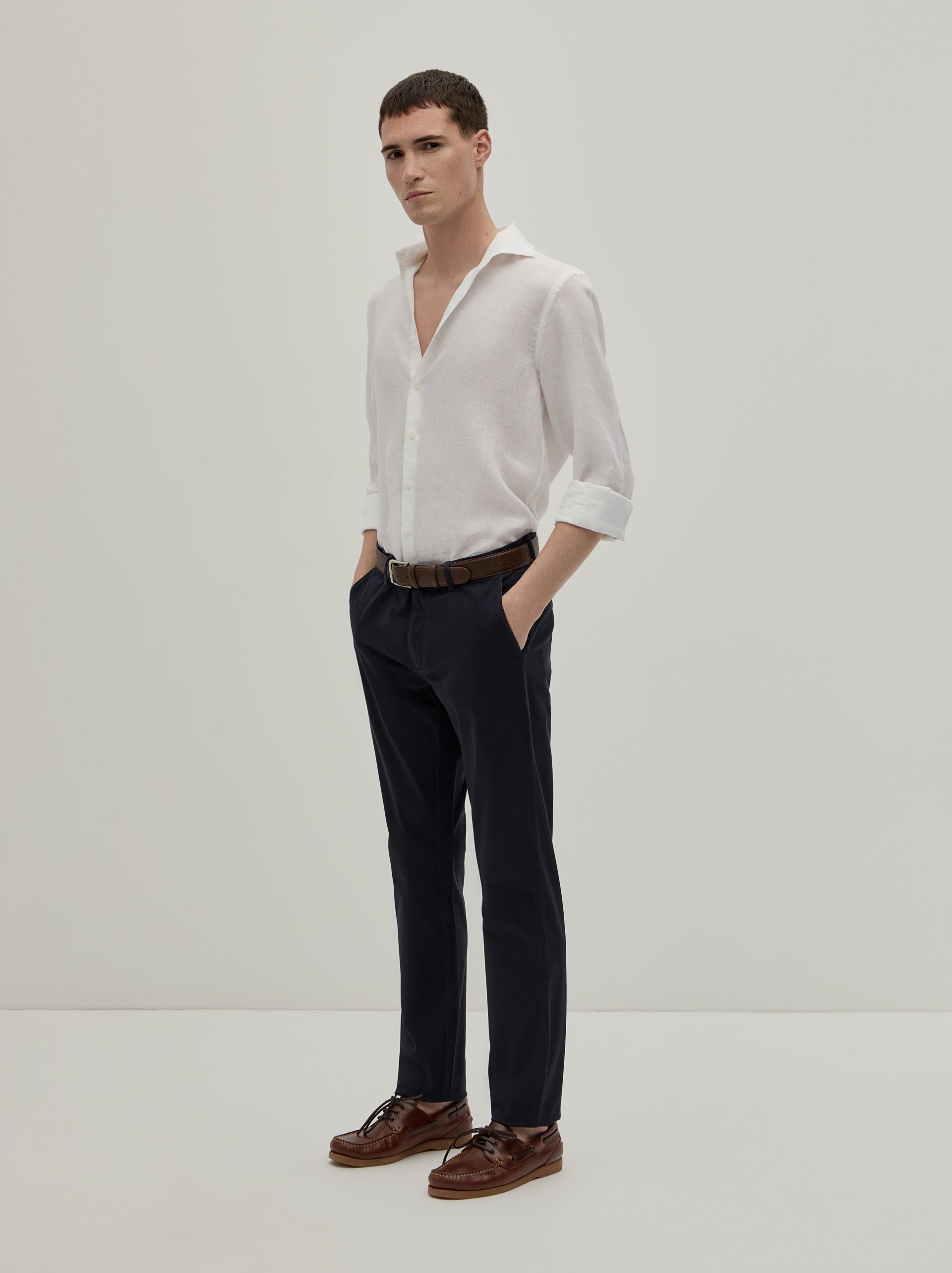 Calças Chino Slim Fit Azul-marinho-4