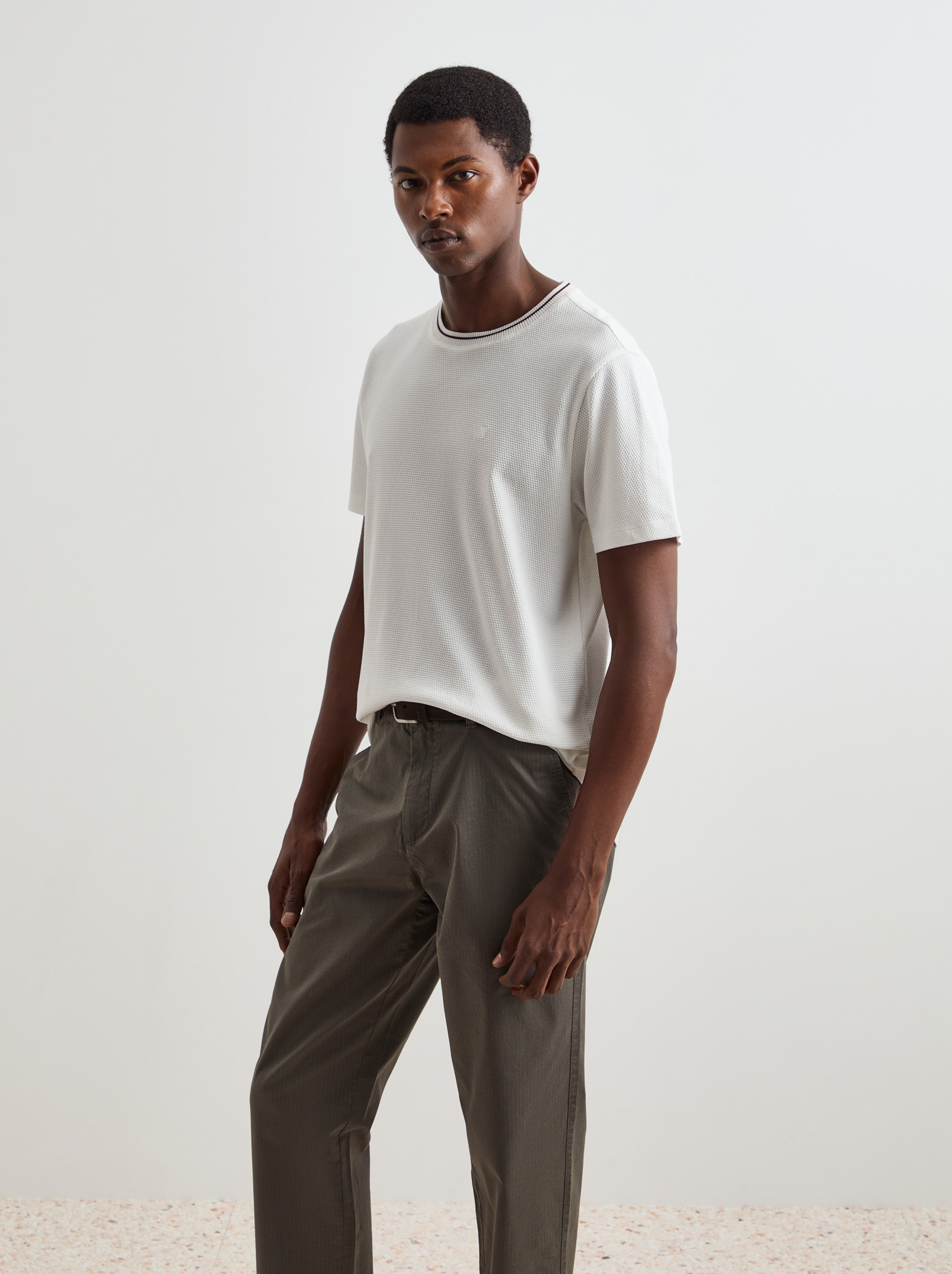 Imagem 0 de T-Shirt de Algodão Malha Texturizada