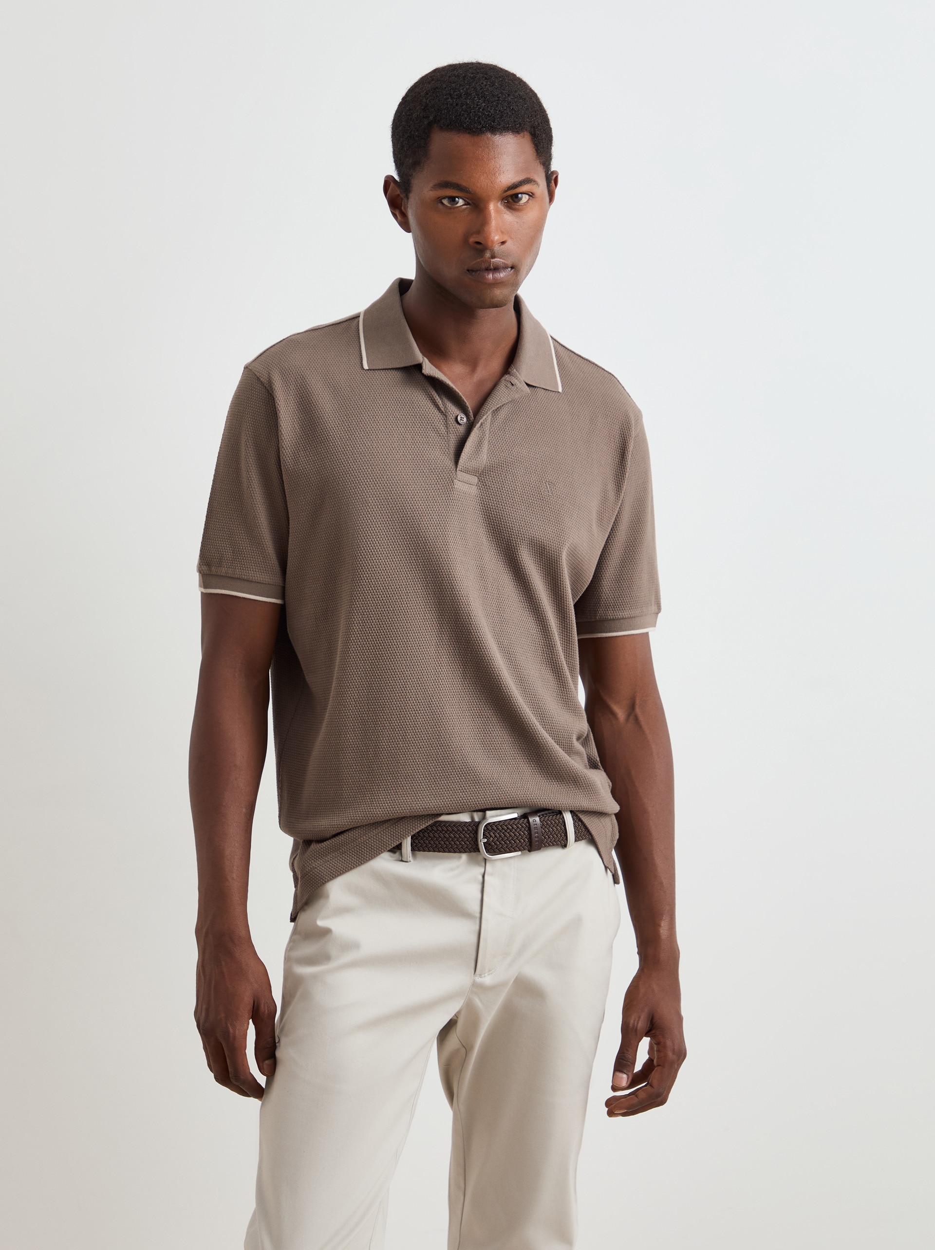 Imagem 0 de Polo Regular Fit Malha Texturizada