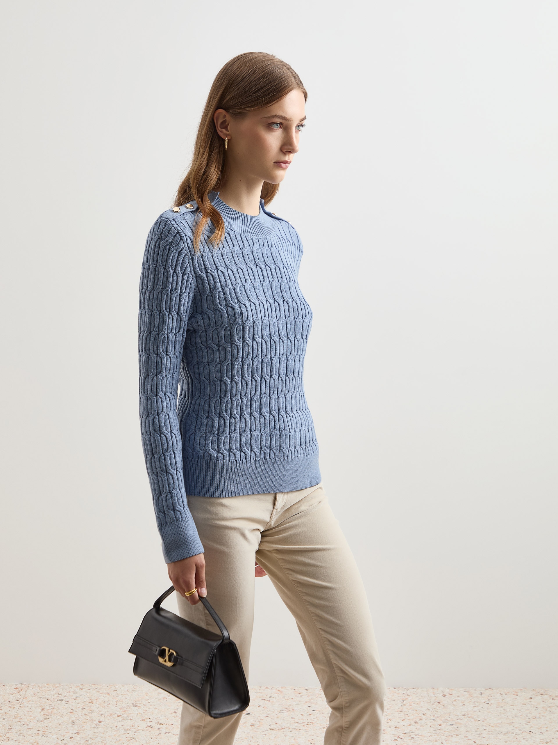 Imagem 0 de Camisola Malha Entrançada