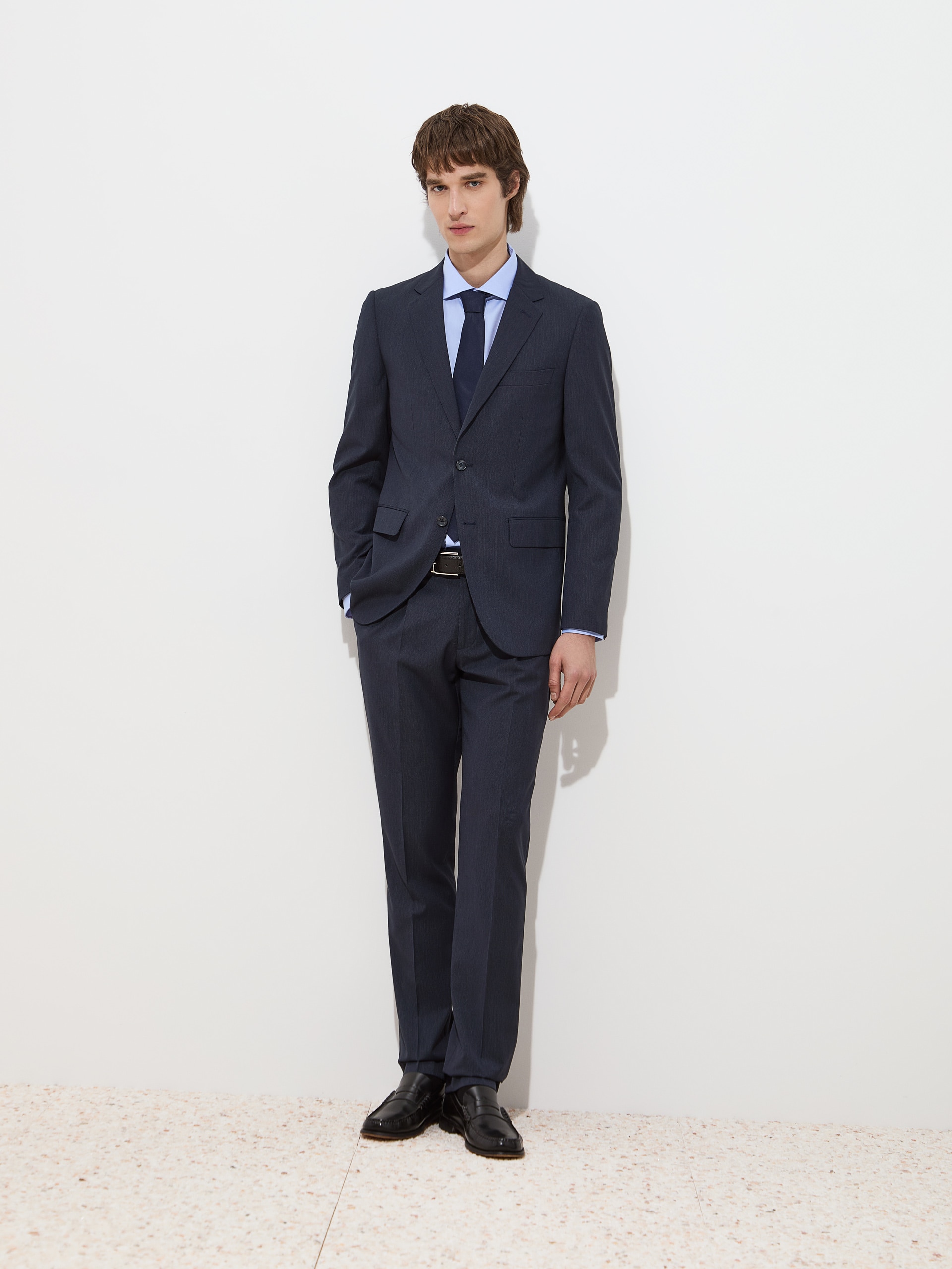 Fato Clássico Slim Fit Azul-marinho-2