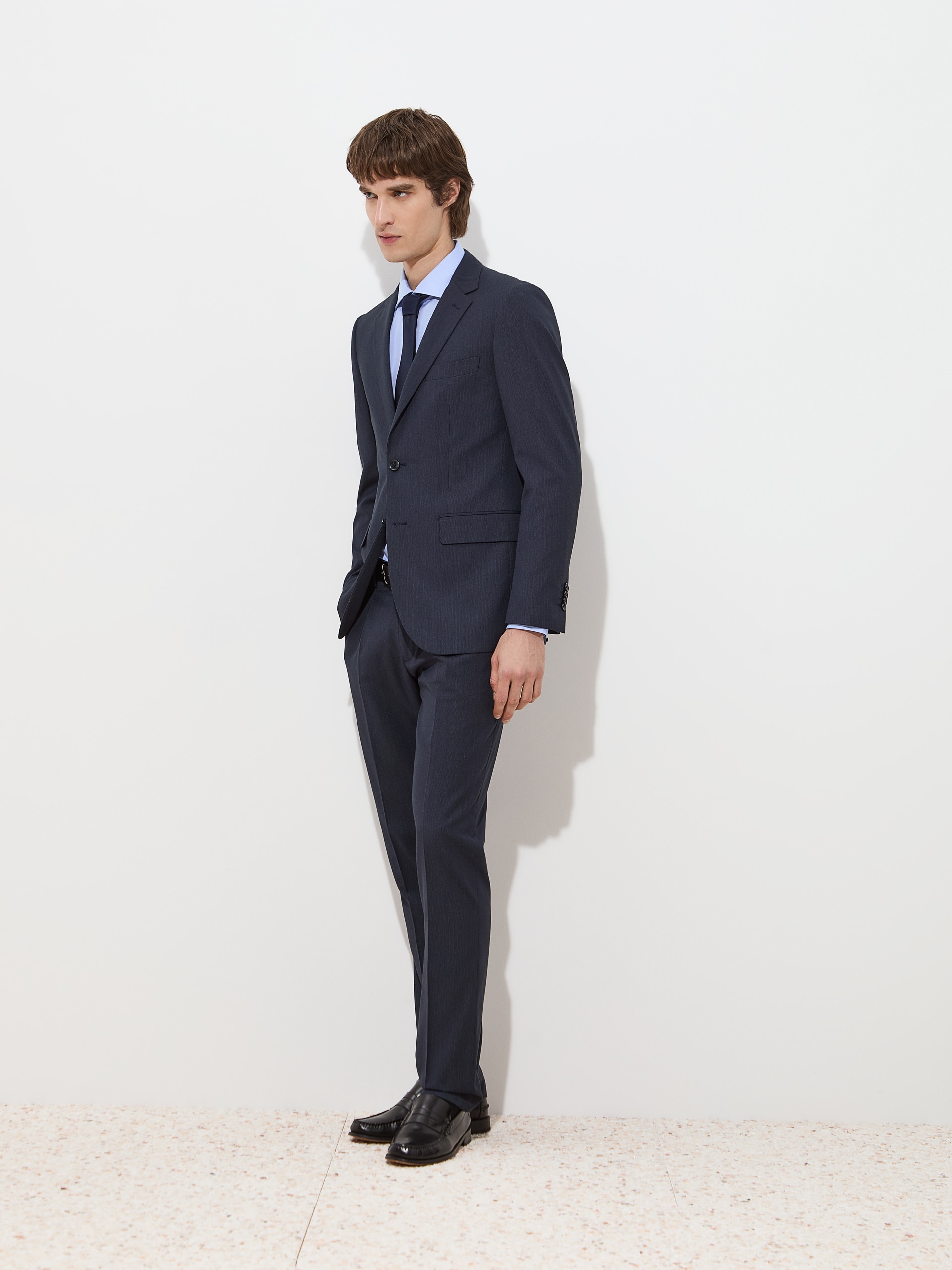 Fato Clássico Slim Fit Azul-marinho-3