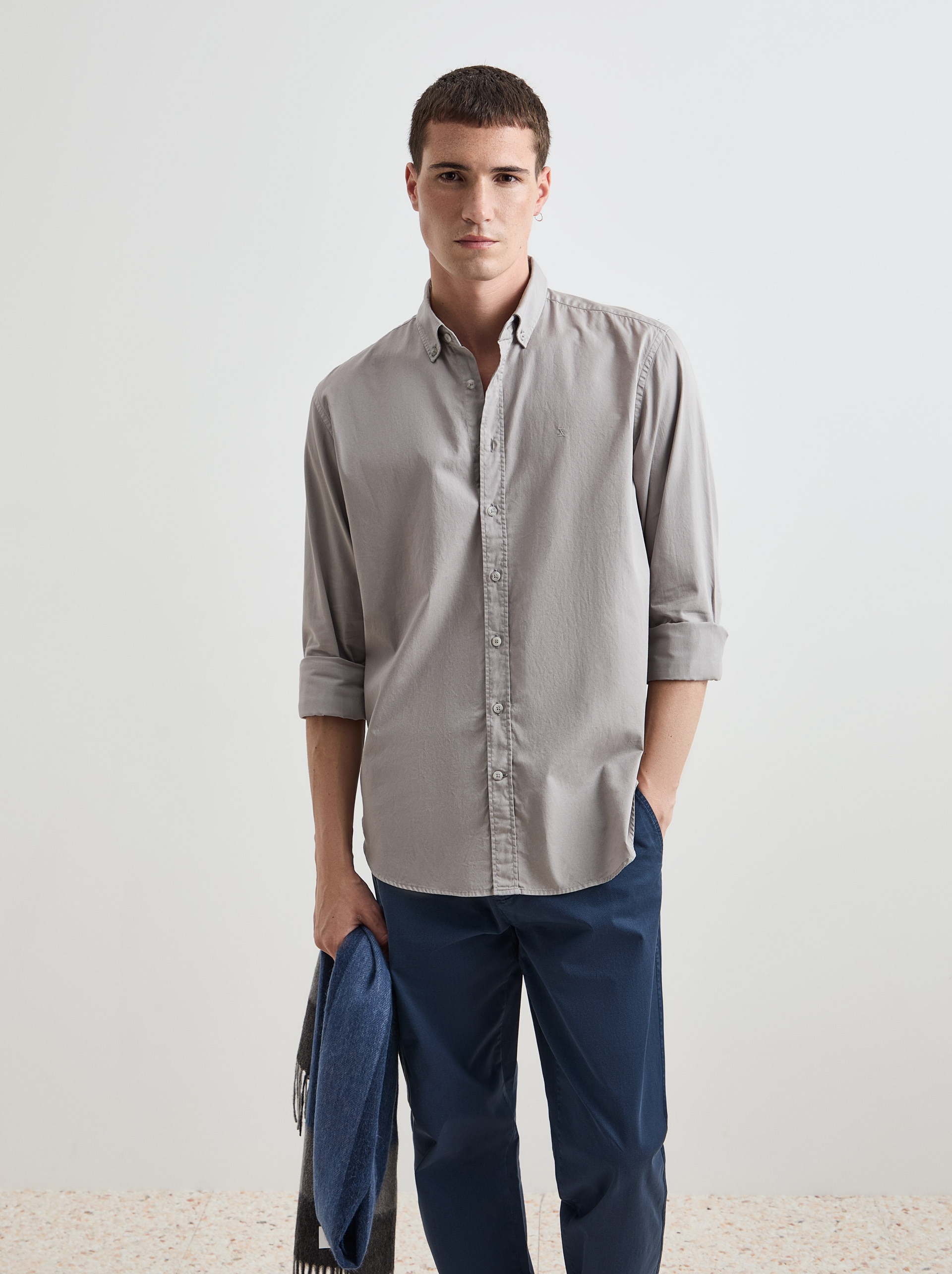 Imagem 0 de Camisa de Algodão Regular Fit