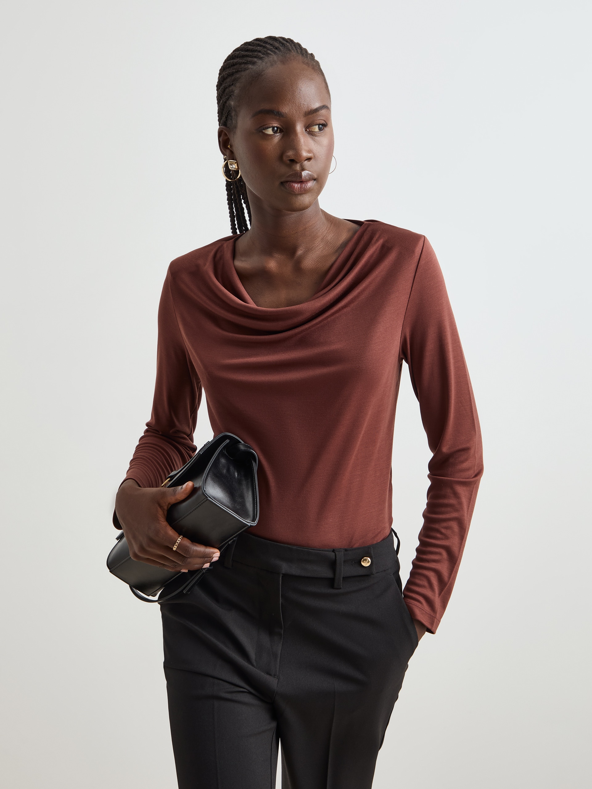 Imagem 0 de Camisola Drapeada em Liocel