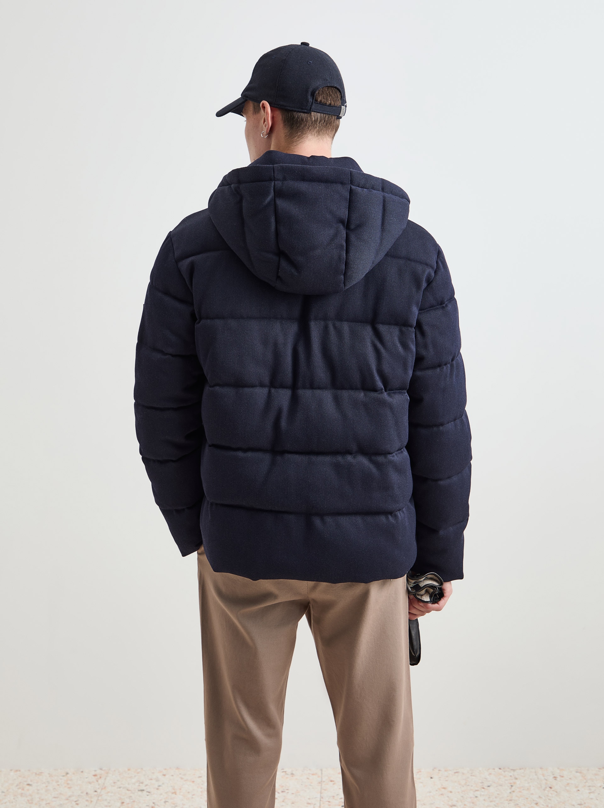 Blusão Acolchoado com Capuz Azul-marinho-4