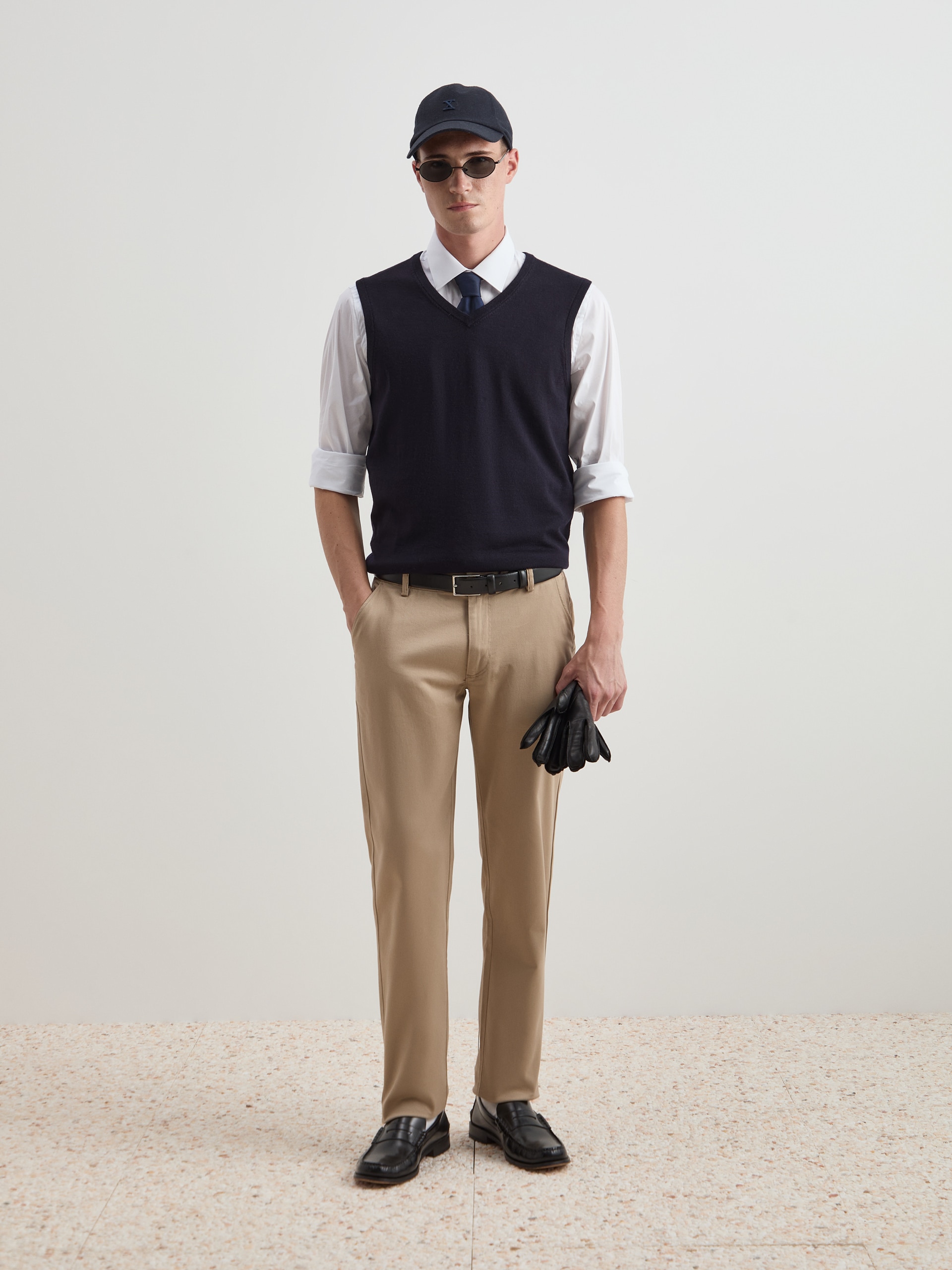 Colete em Lã Azul-marinho-2