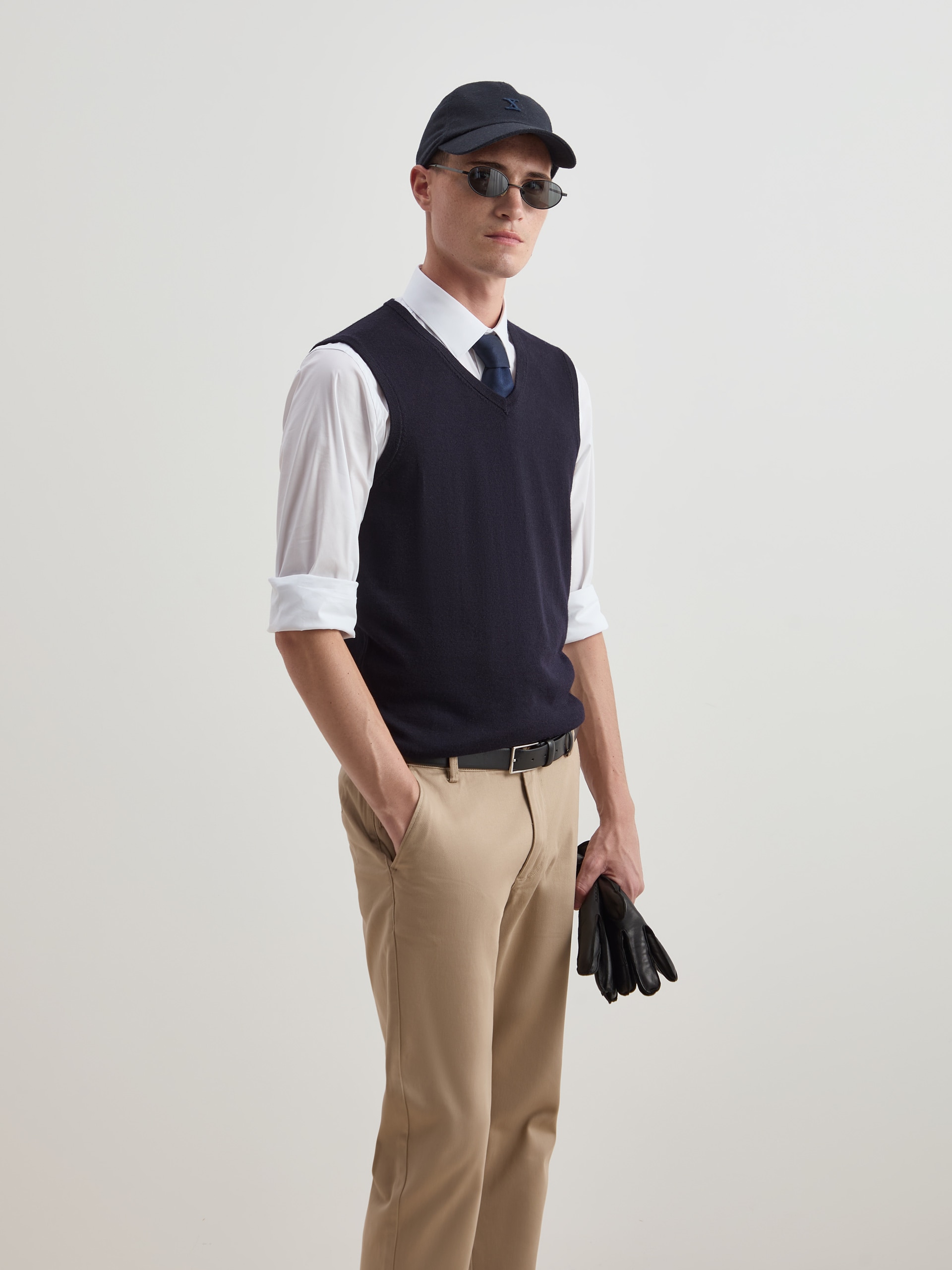 Colete em Lã Azul-marinho-3