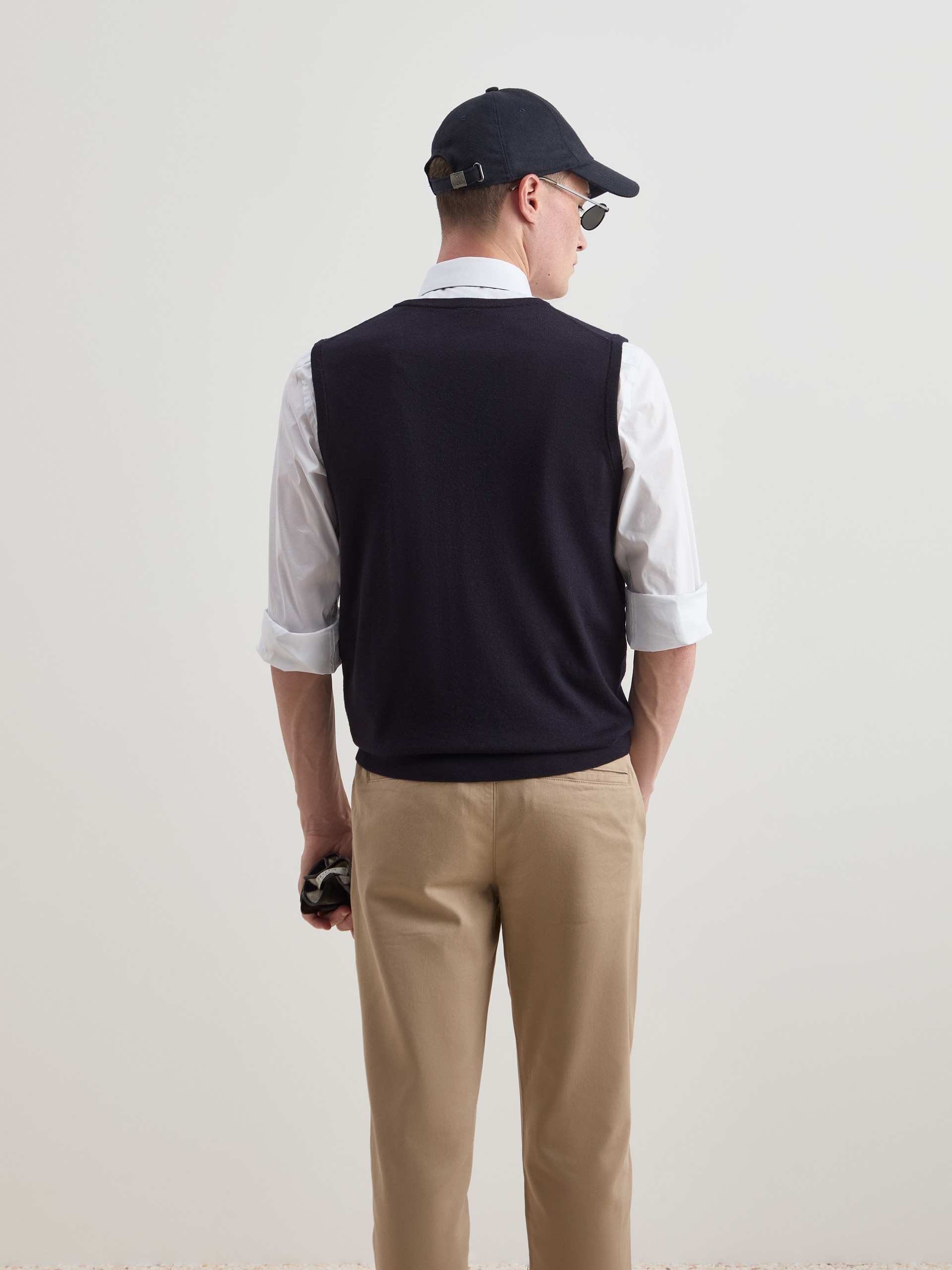 Colete em Lã Azul-marinho-4