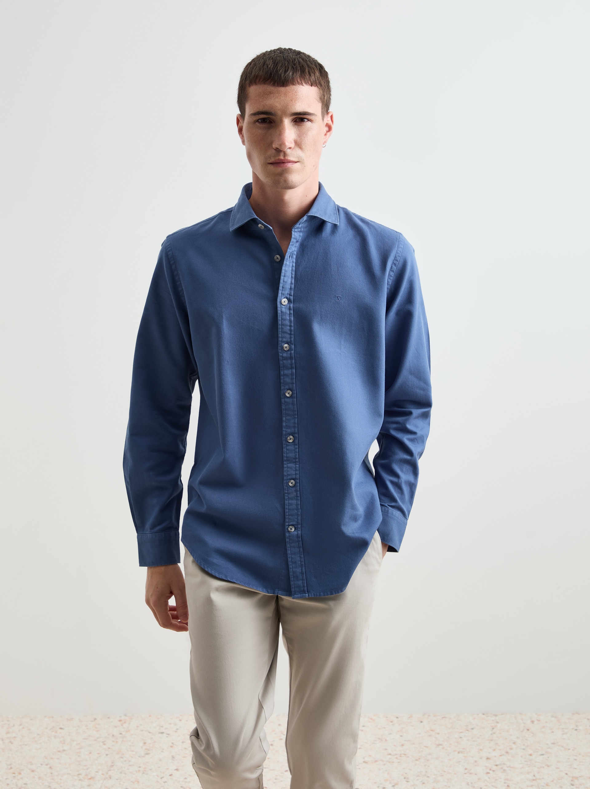 Imagem 0 de Camisa em Algodão Slim Fit