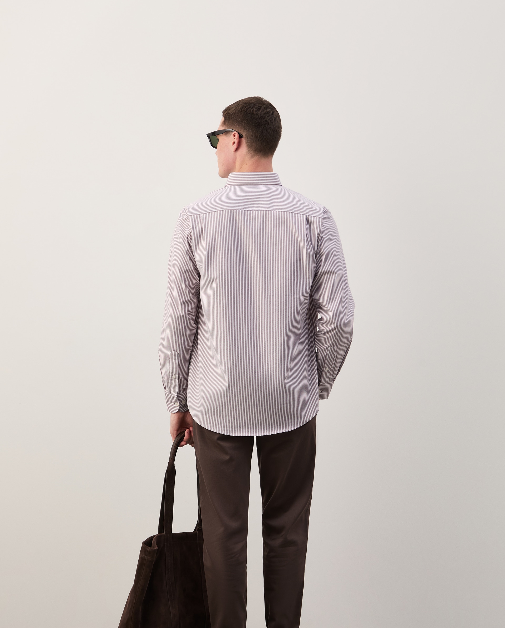 Camisa às riscas regular fit Rosa-4