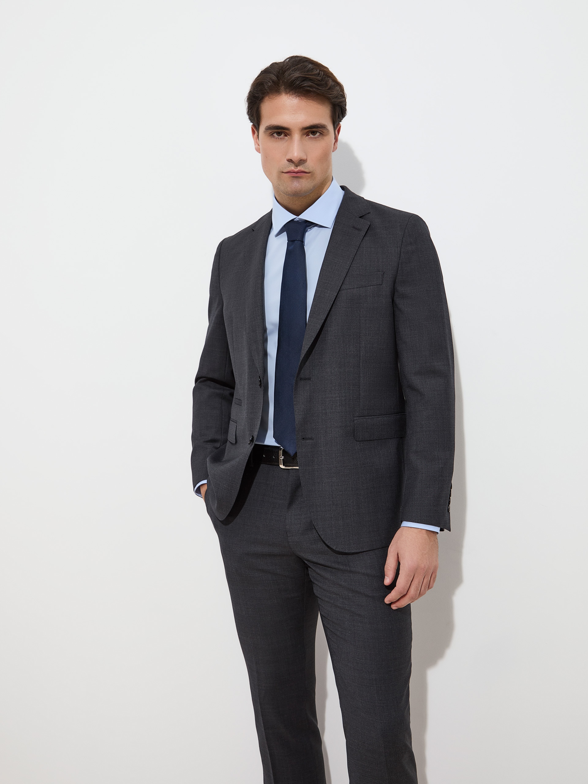 Imagem 0 de Fato Clássico Slim Fit com Lã