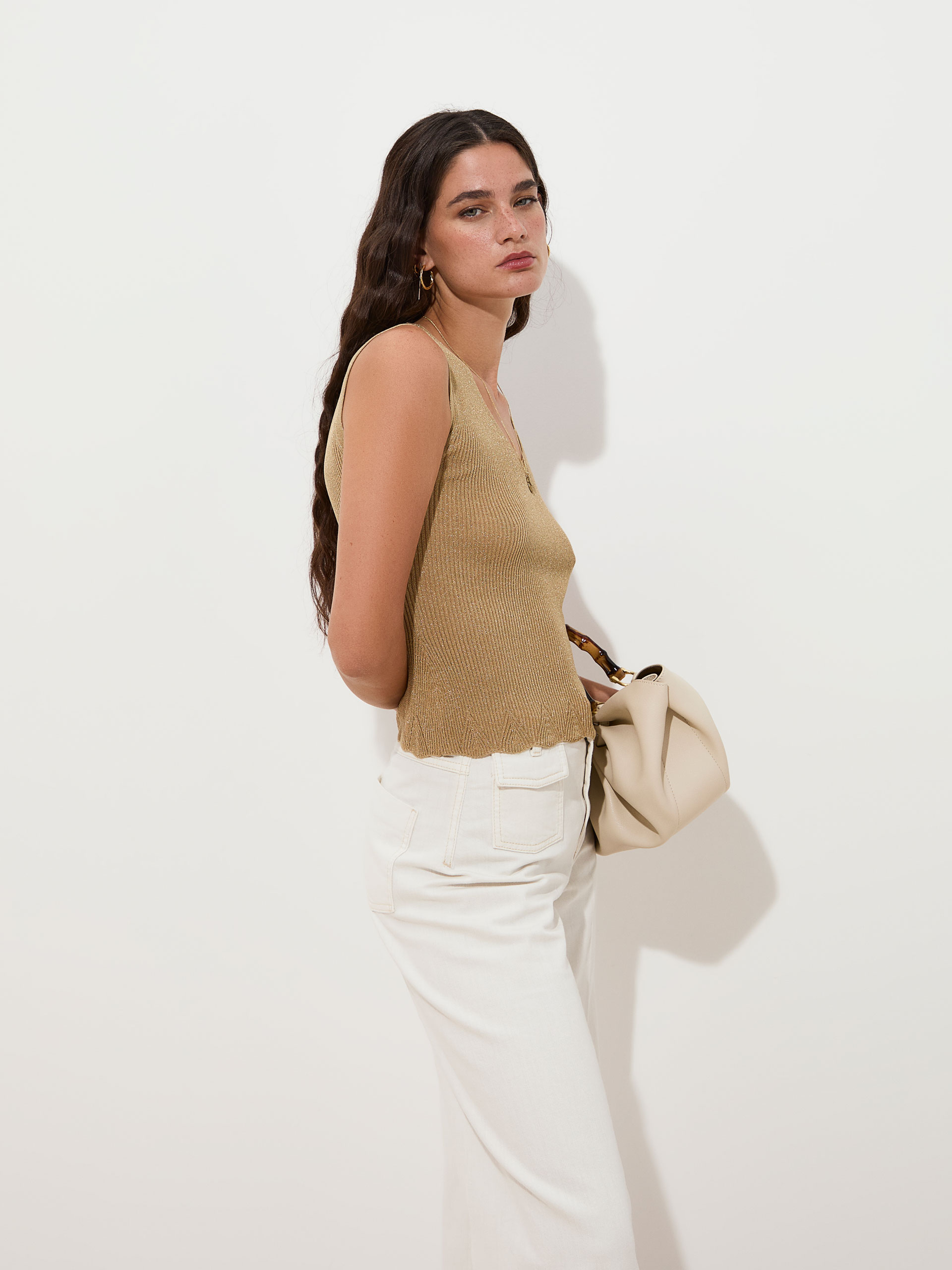 Top de Malha Bege-3