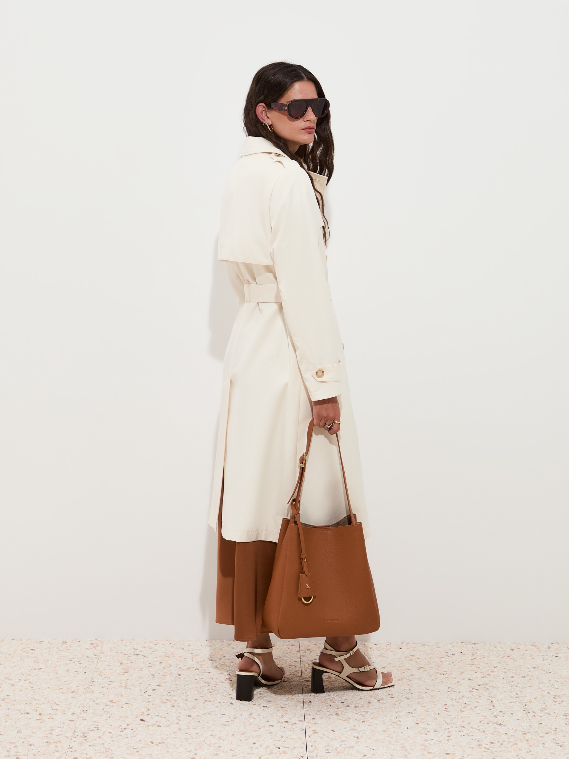 Gabardine com Cinto Cru-4