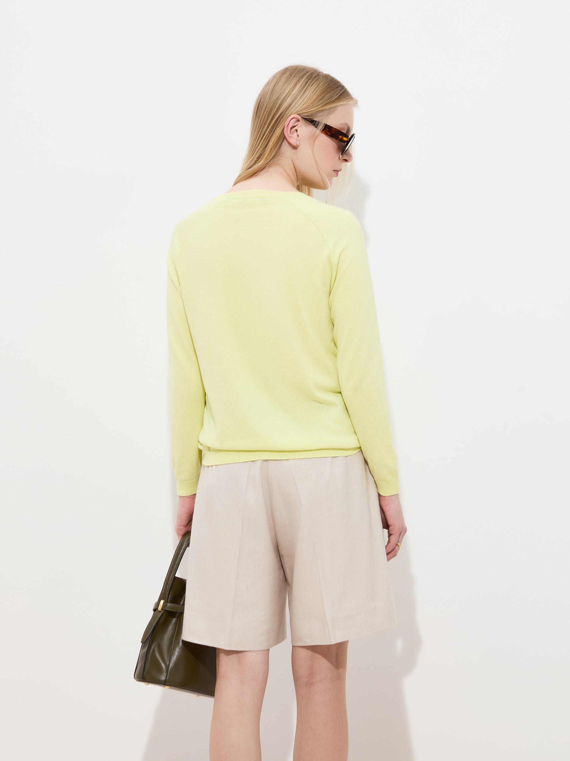 Camisola de Malha Amarelo-4