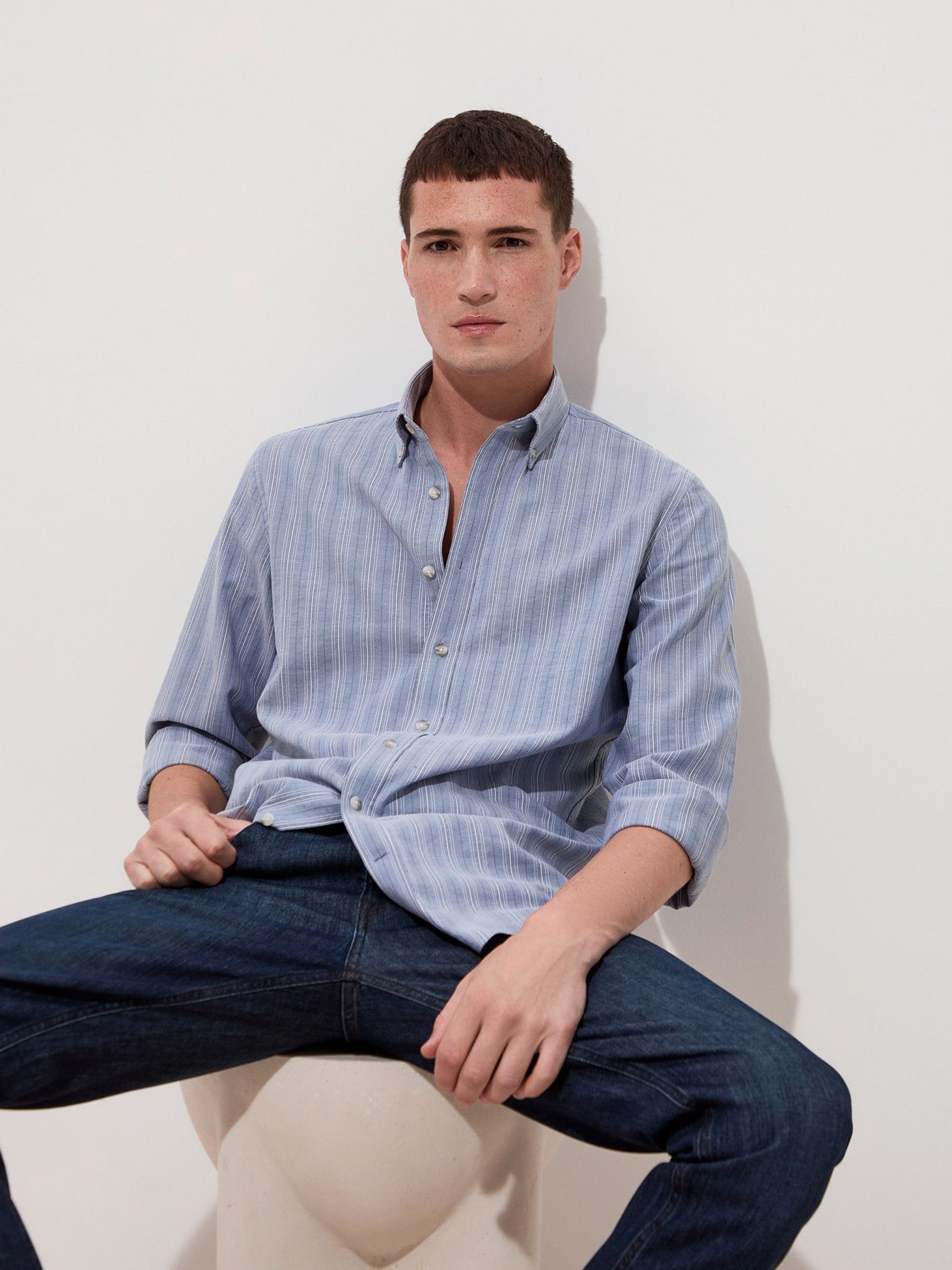 Imagem 0 de Camisa Regular Fit de Algodão