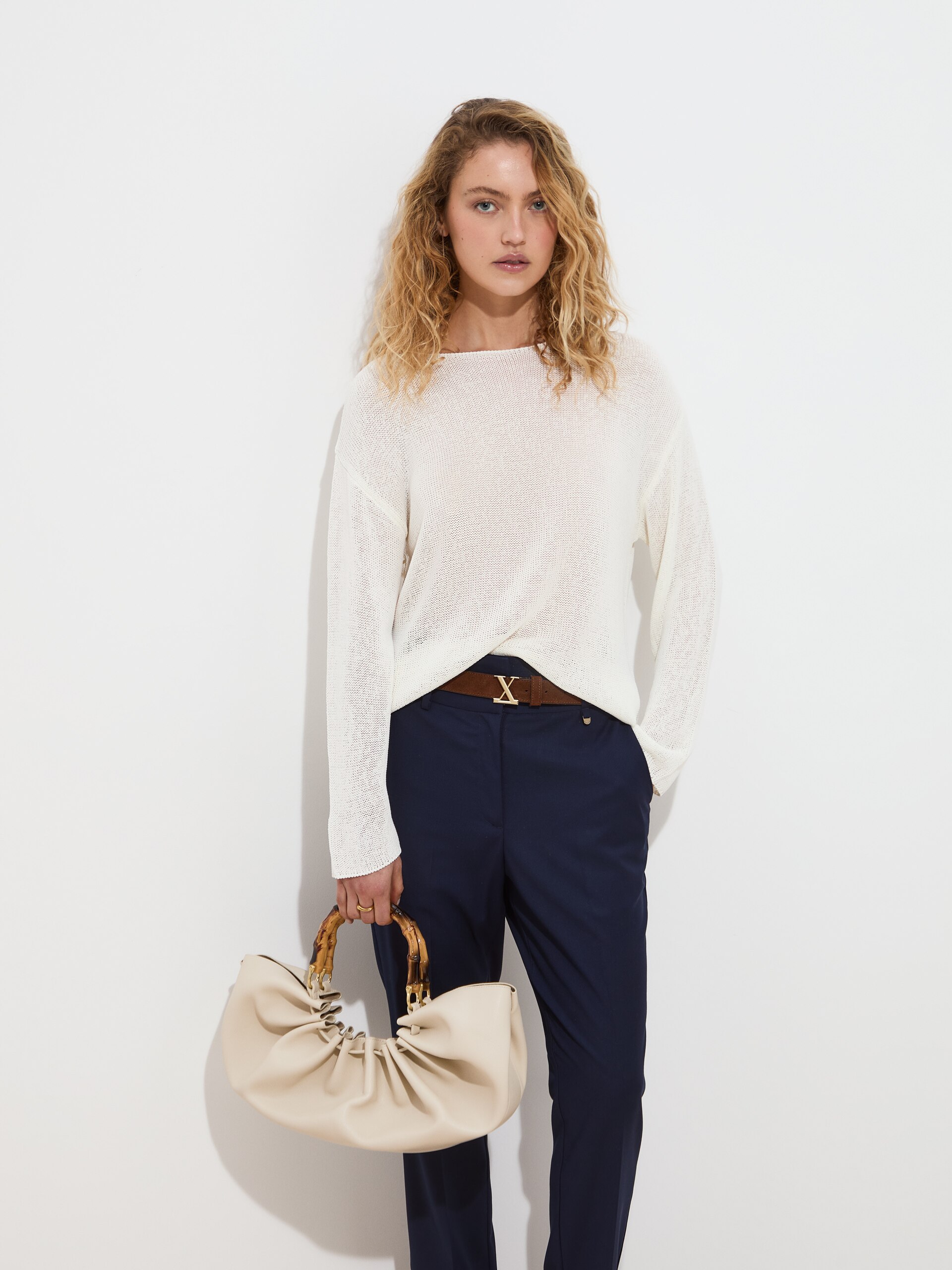 Camisola de Malha Branco-2