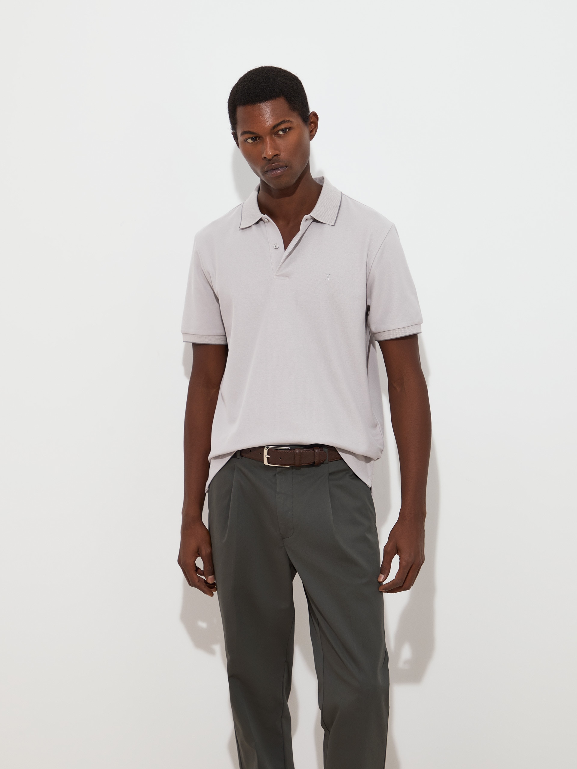 Imagem 0 de Polo de Manga Curta de Algodão