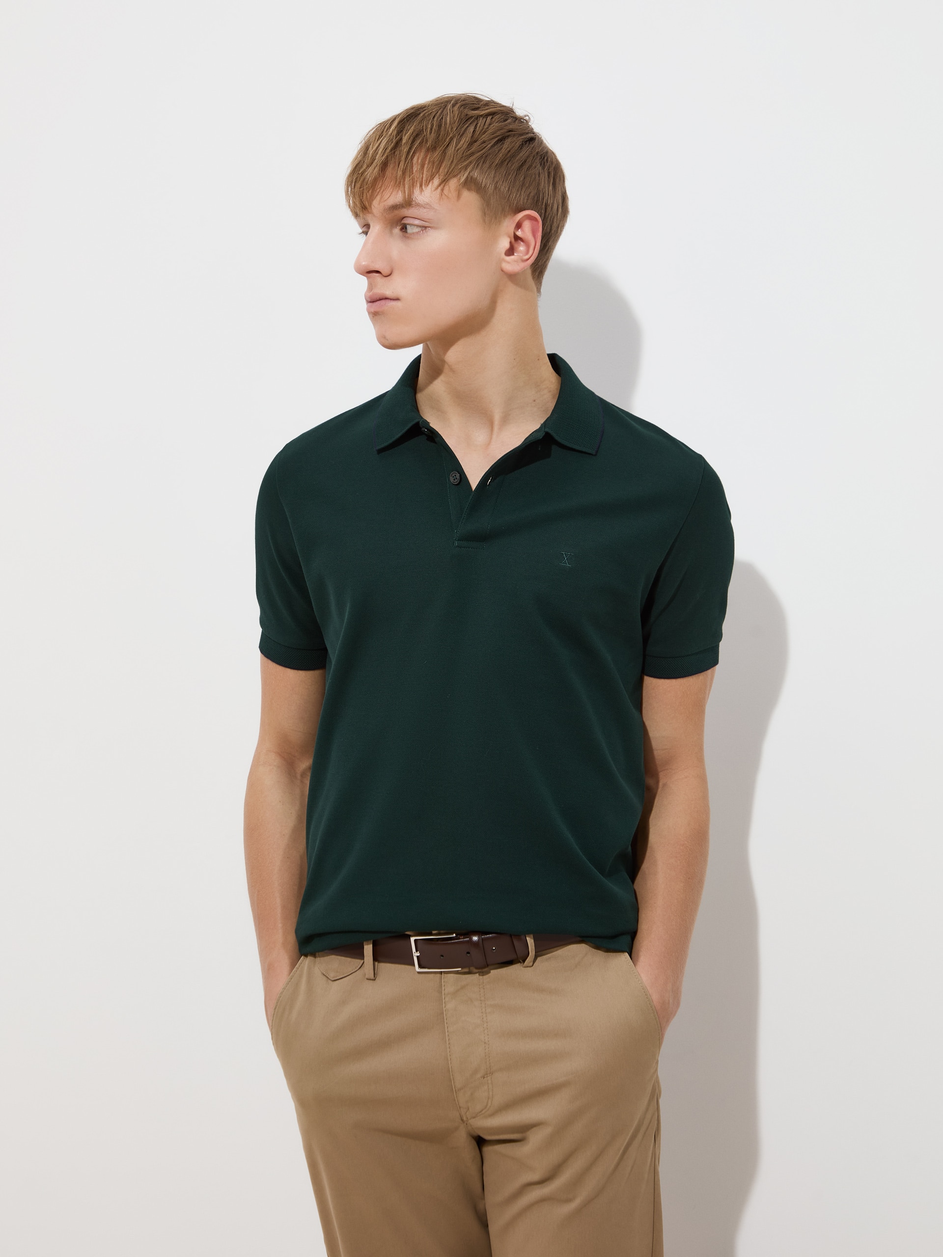 Imagem 0 de Polo de Manga Curta de Algodão