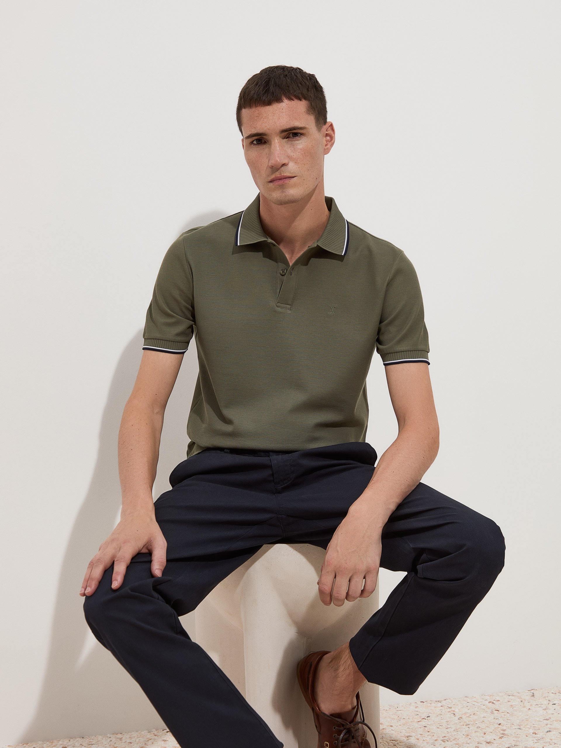 Imagem 0 de Polo de Manga Curta de Algodão