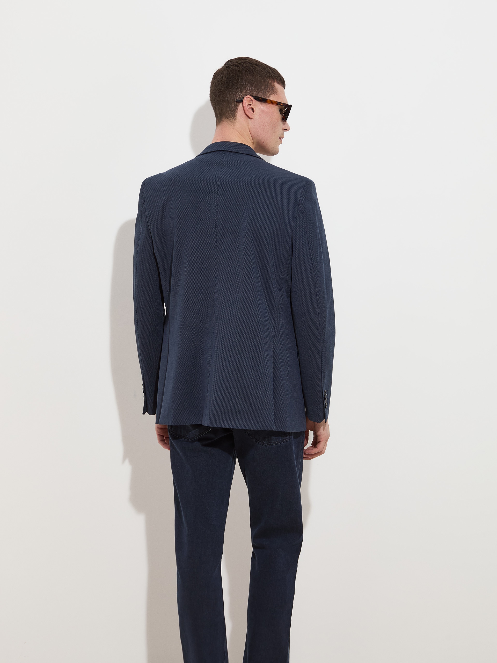 Blazer Regular Fit Azul-índigo-4