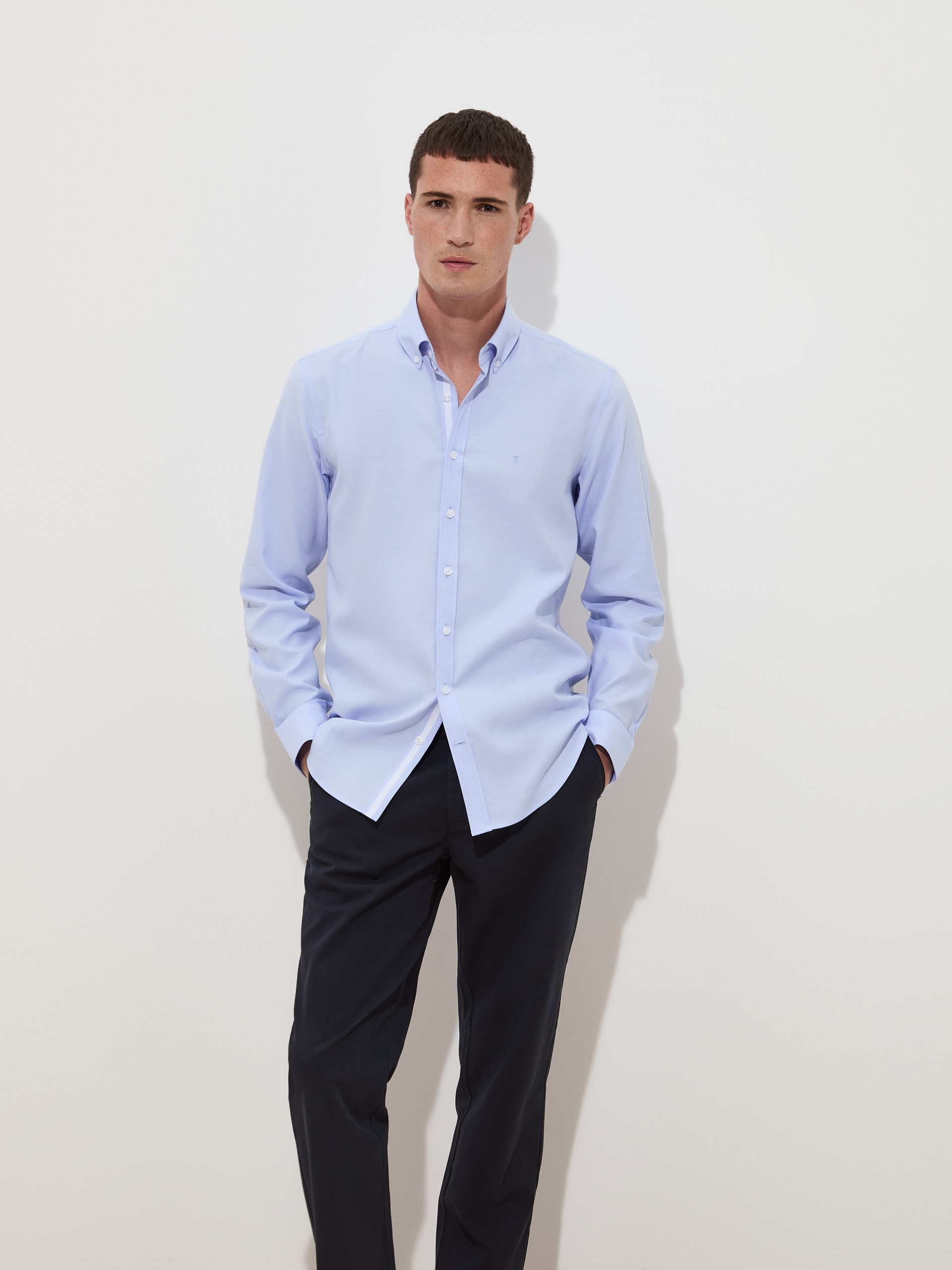 Imagem 0 de Camisa slim fit em algodão