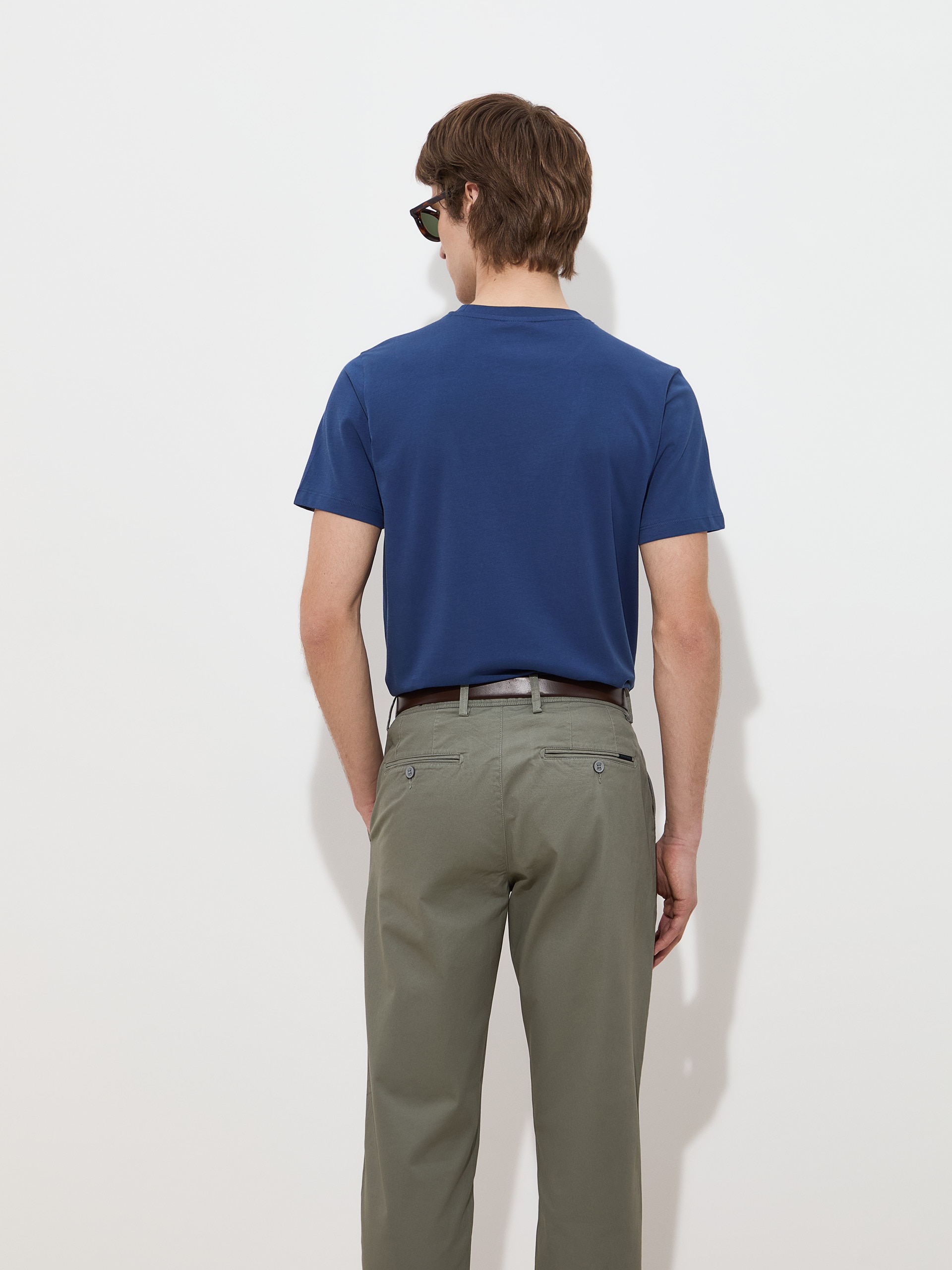 T-shirt Básica em Algodão Azul Royal-4