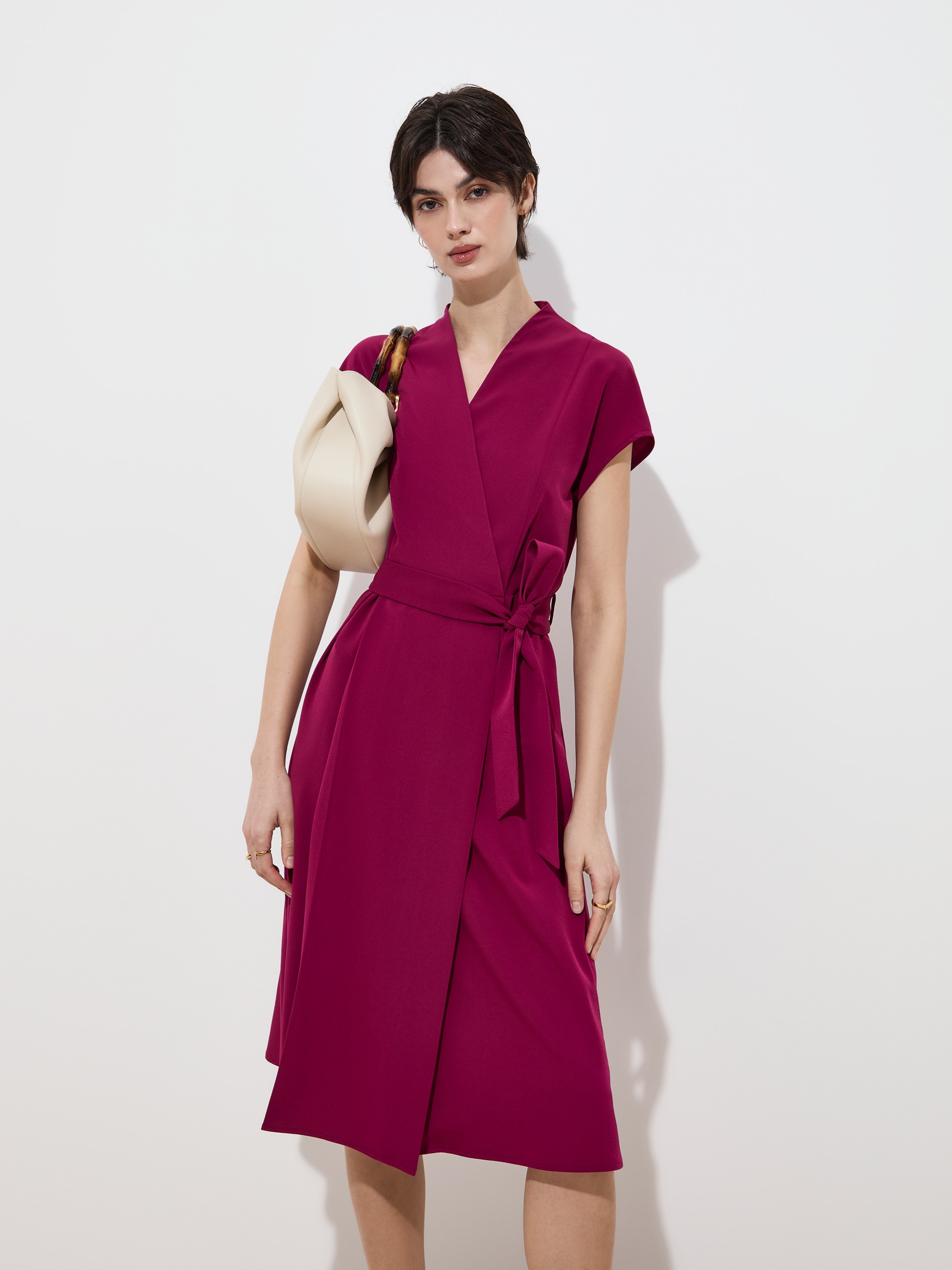 Imagem 0 de Vestido Midi Trespassado