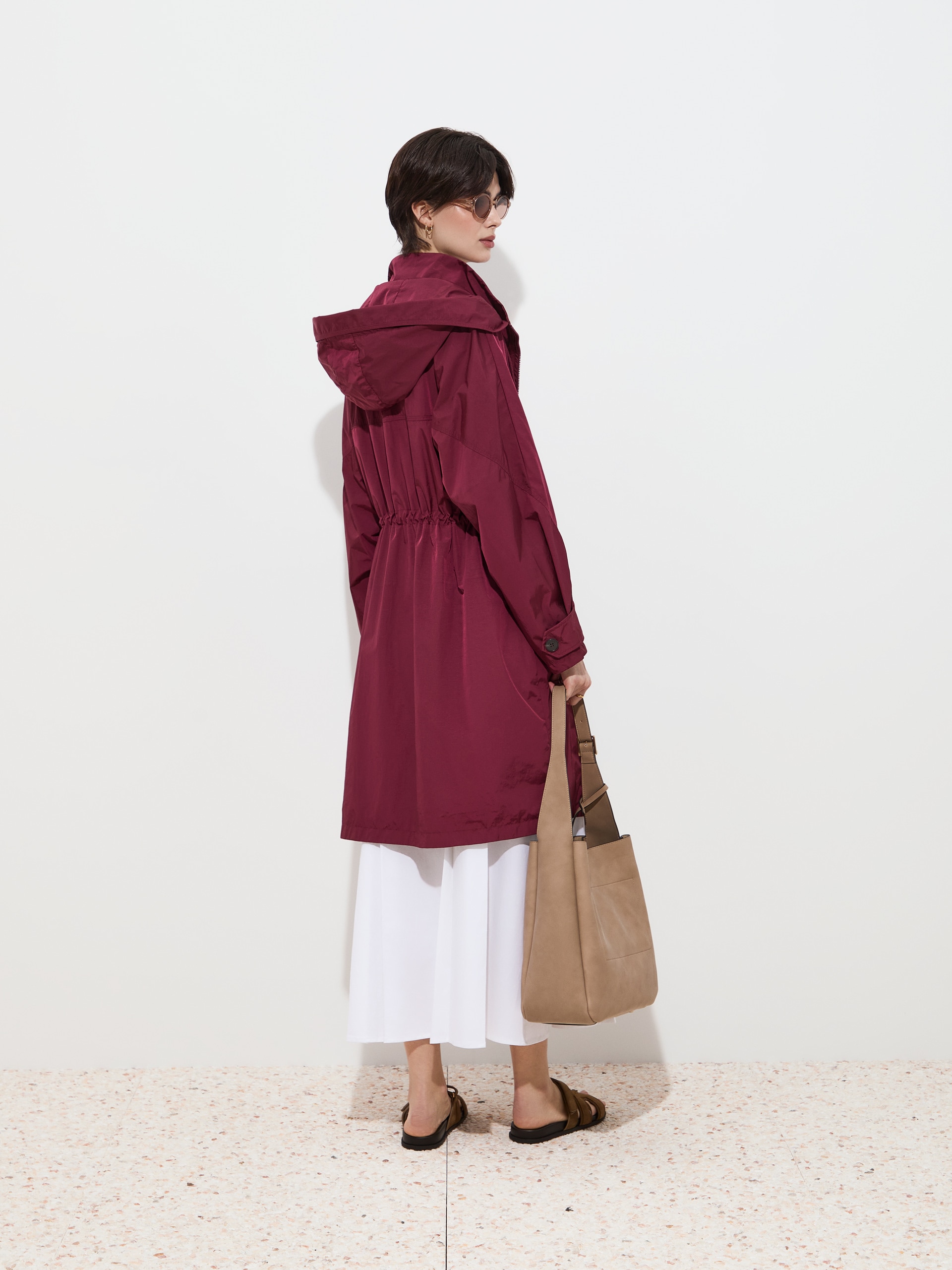 Parka com Capuz Rosa-escuro-4