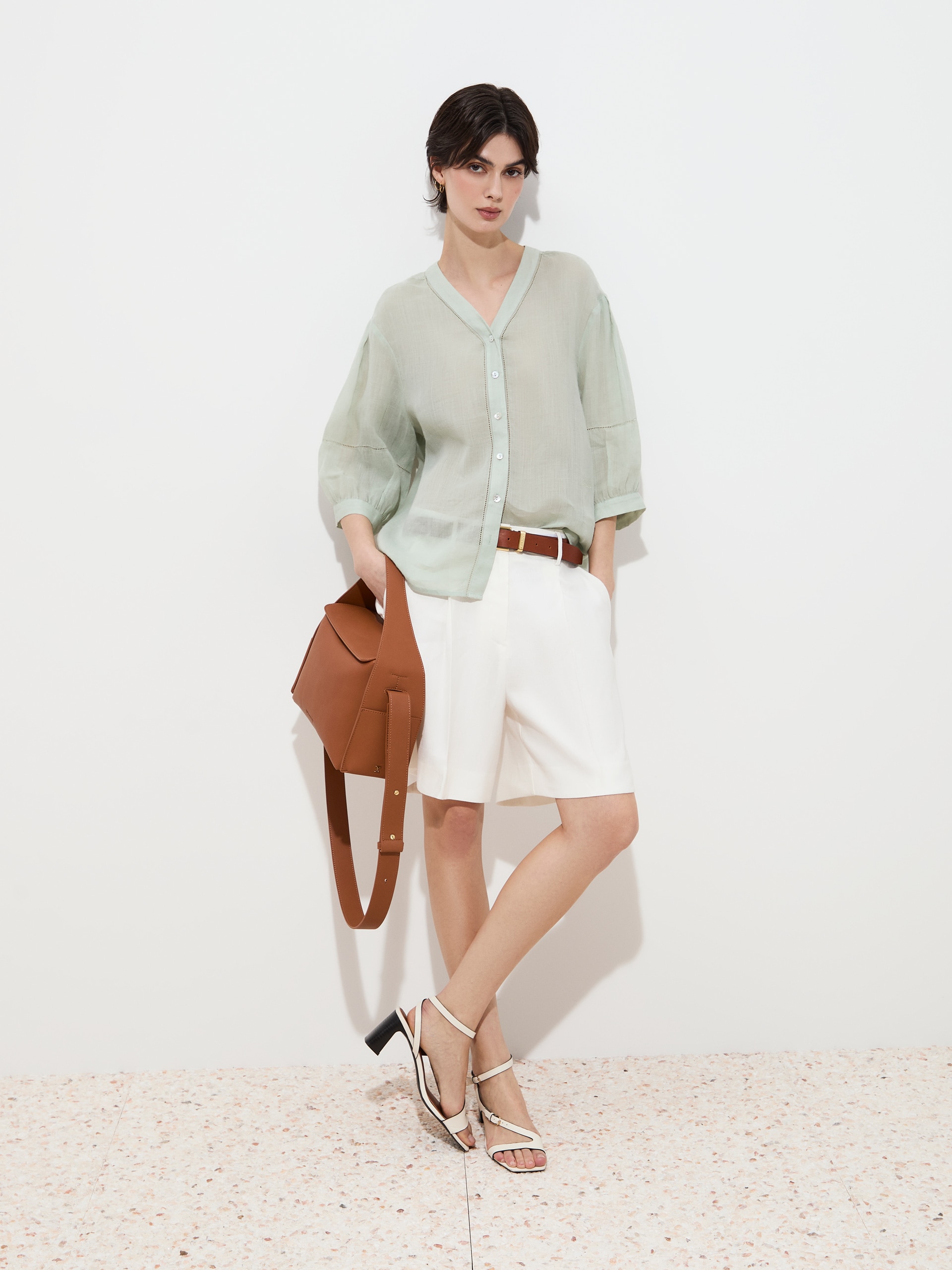 Blusa em Rami Verde-2