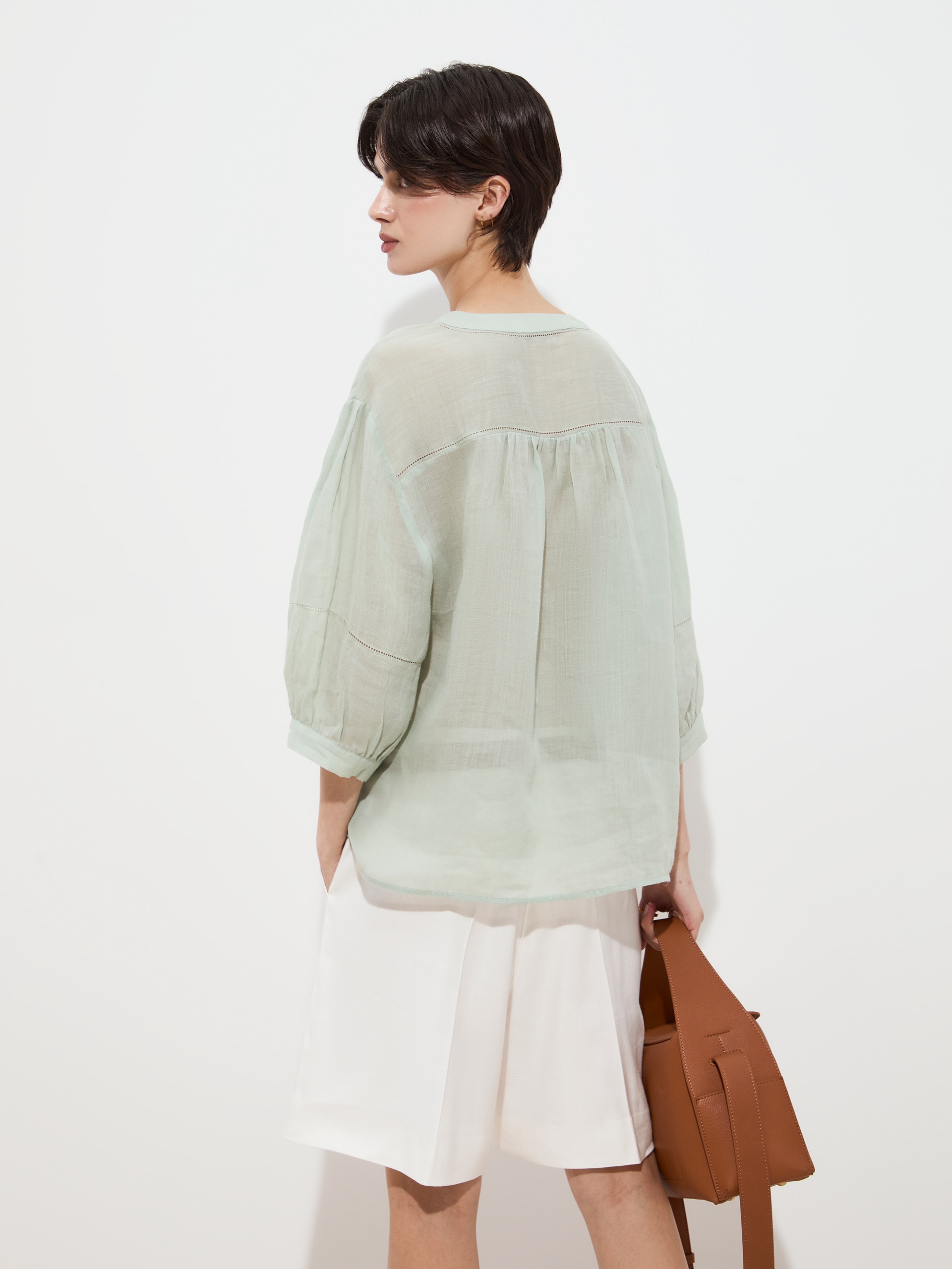 Blusa em Rami Verde-4