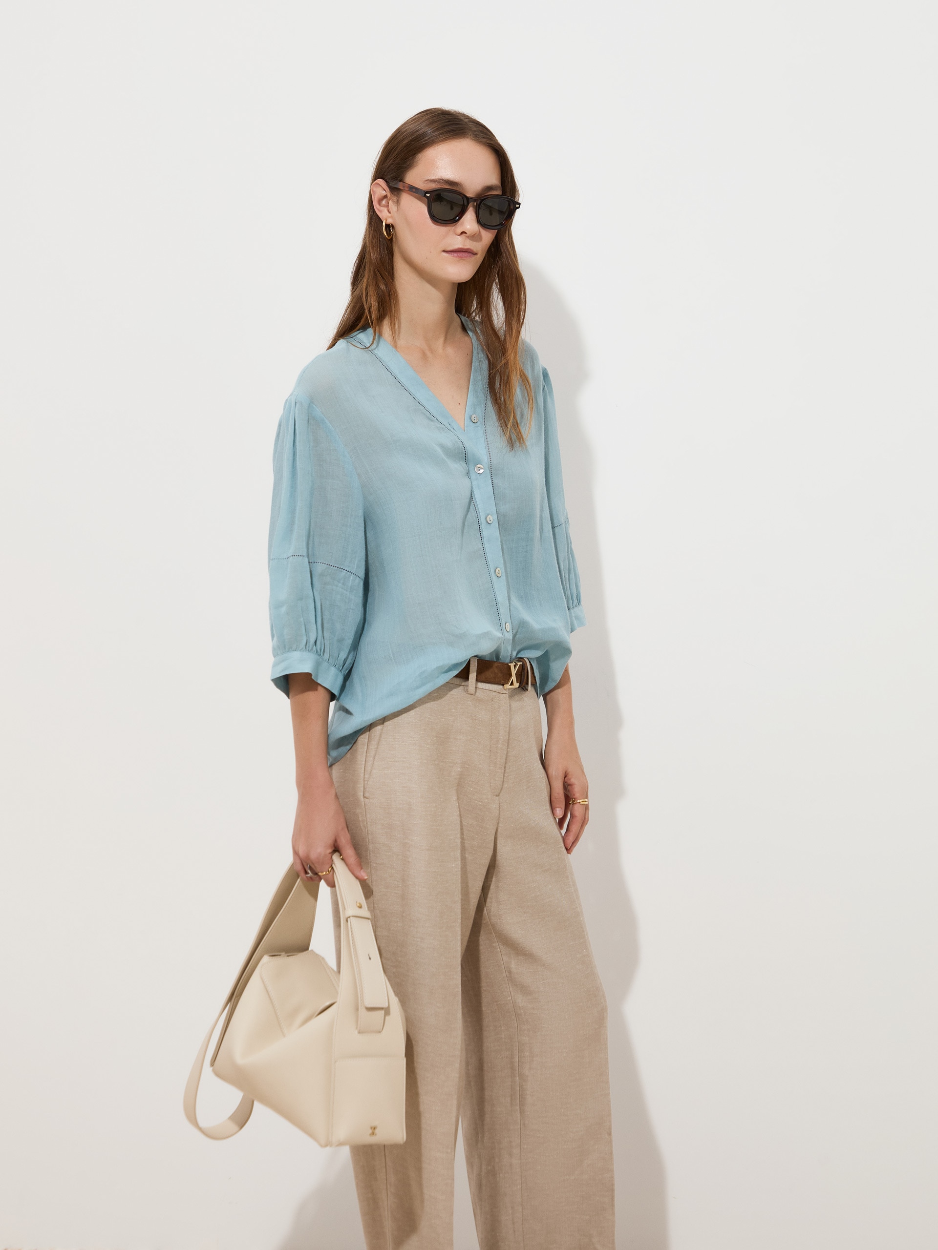 Blusa em Rami Azul-claro-3