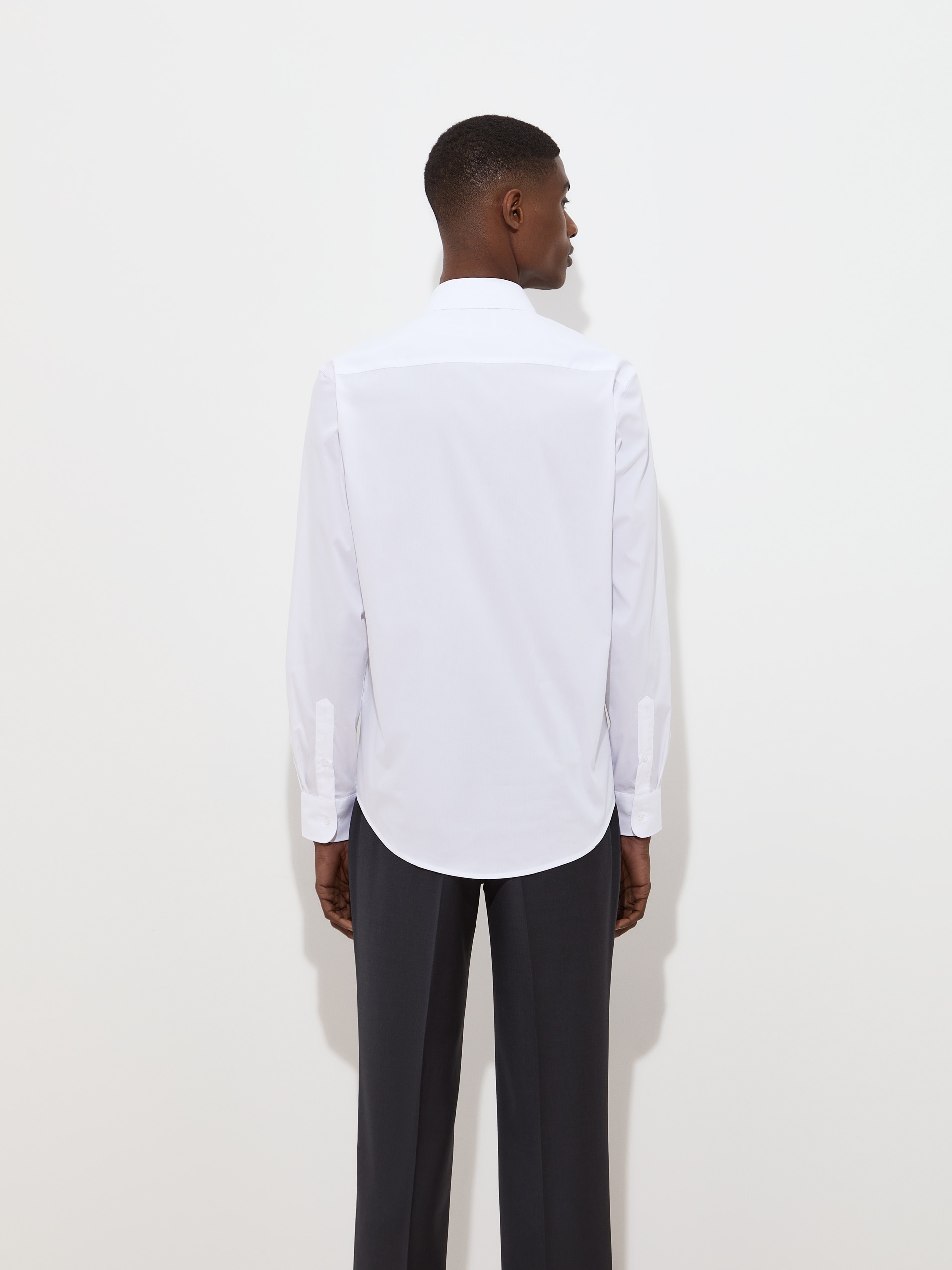 Camisa slim fit Branco-4